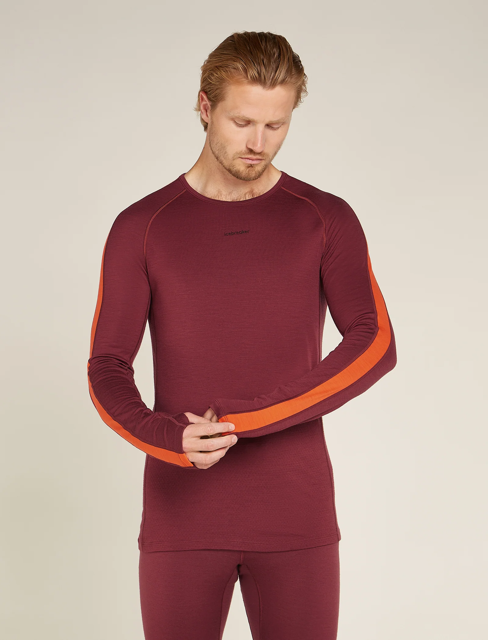 Men's 200 ZoneKnit™ Long Sleeve Crew Thermal Top