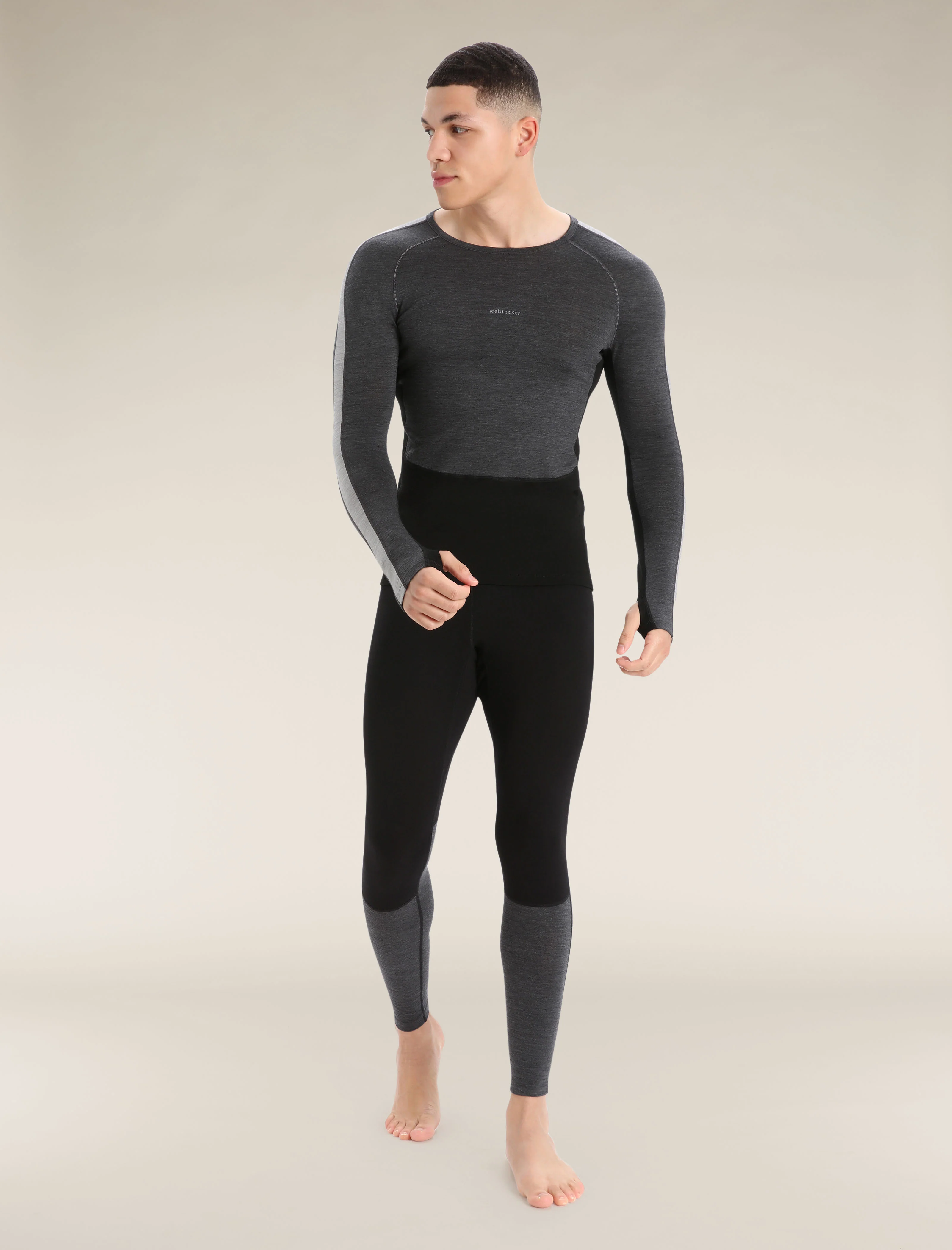Men's 200 ZoneKnit⢠Long Sleeve Crew Thermal Top - Image 3