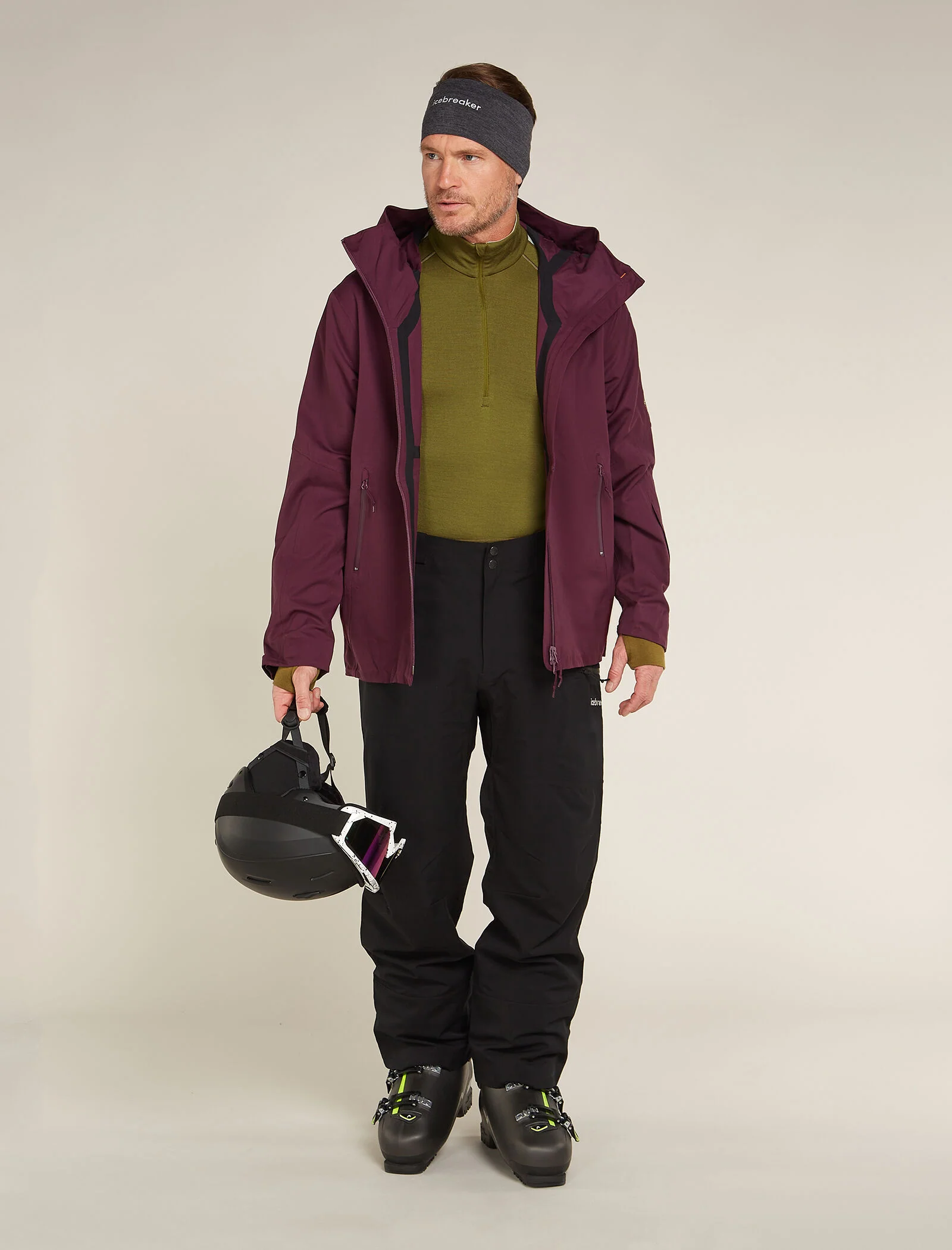 Men's 260 ZoneKnit™ Long Sleeve Half Zip Thermal Top - Image 4