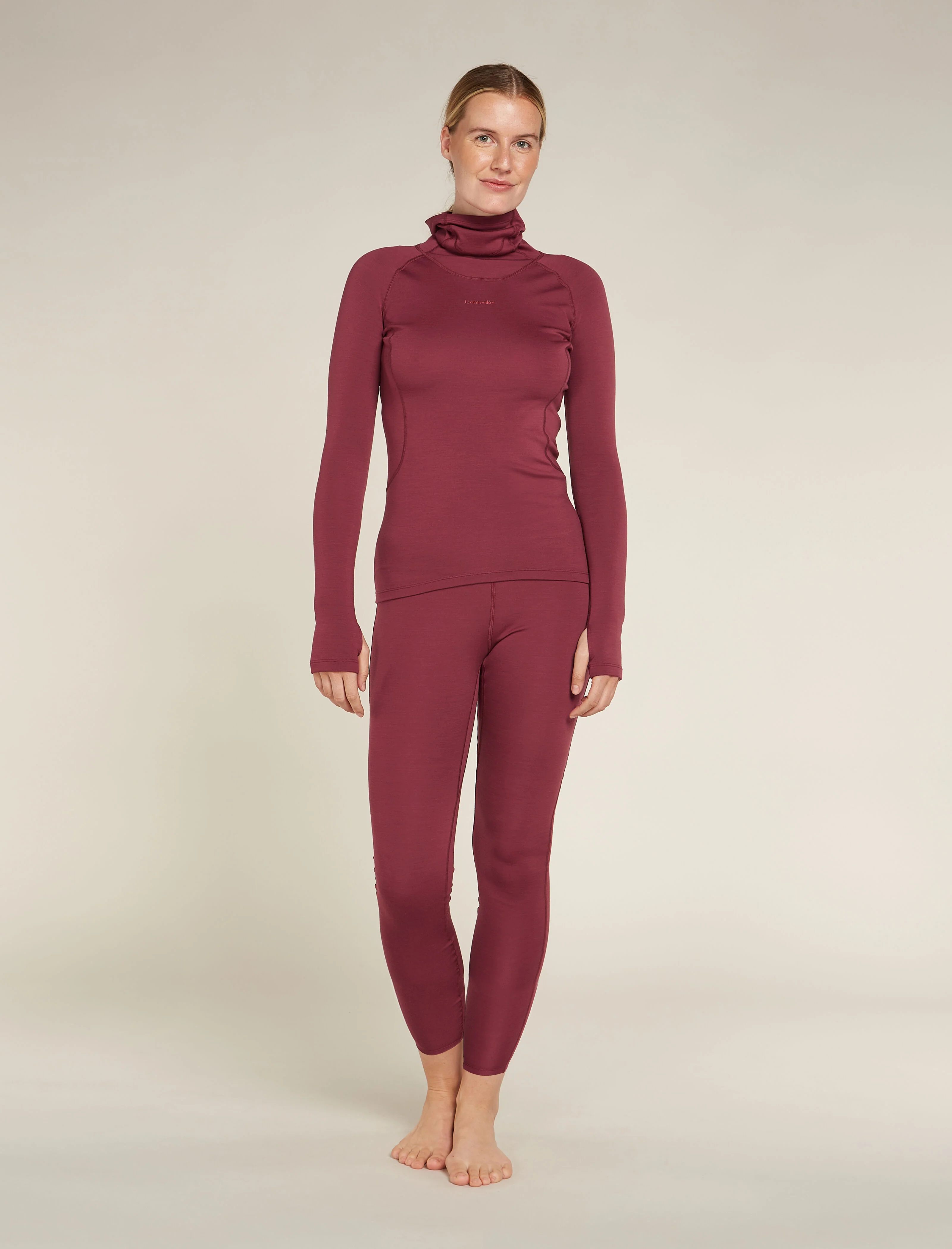 Women's 300 MerinoFine™ Polar Long Sleeve Roll Neck Thermal Top - Image 2