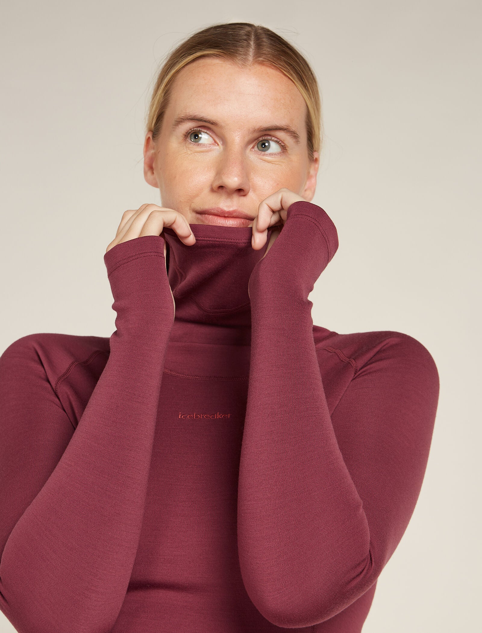 Women's 300 MerinoFine™ Polar Long Sleeve Roll Neck Thermal Top - Image 5