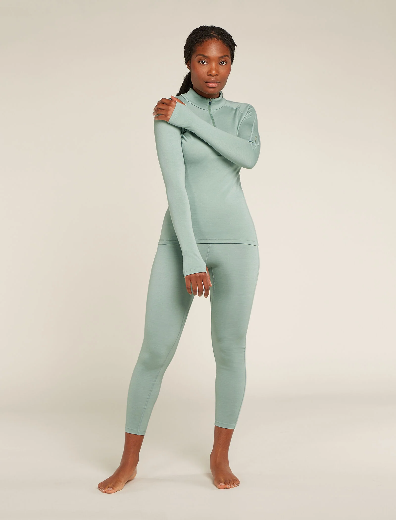 Women's 300 MerinoFine™ Polar Long Sleeve Half Zip Thermal Top - Image 3