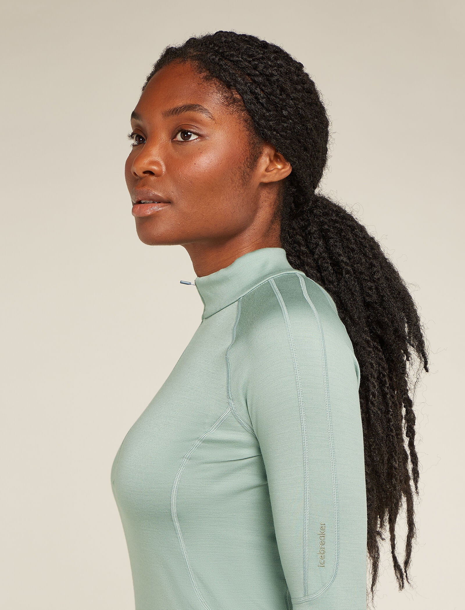 Women's 300 MerinoFine™ Polar Long Sleeve Half Zip Thermal Top - Image 5
