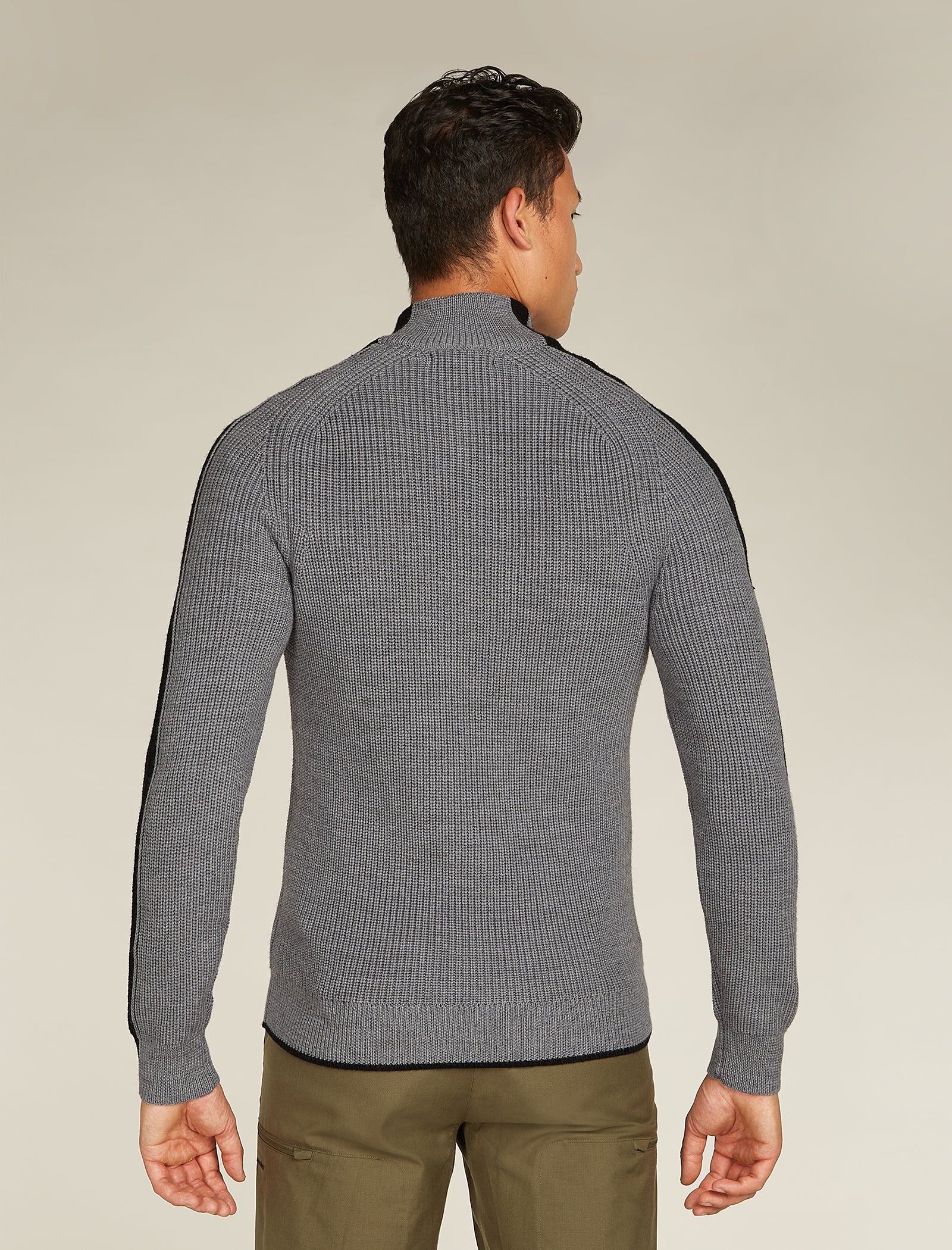 Men's Lodge Long Sleeve Half Zip Sweater - Image 2