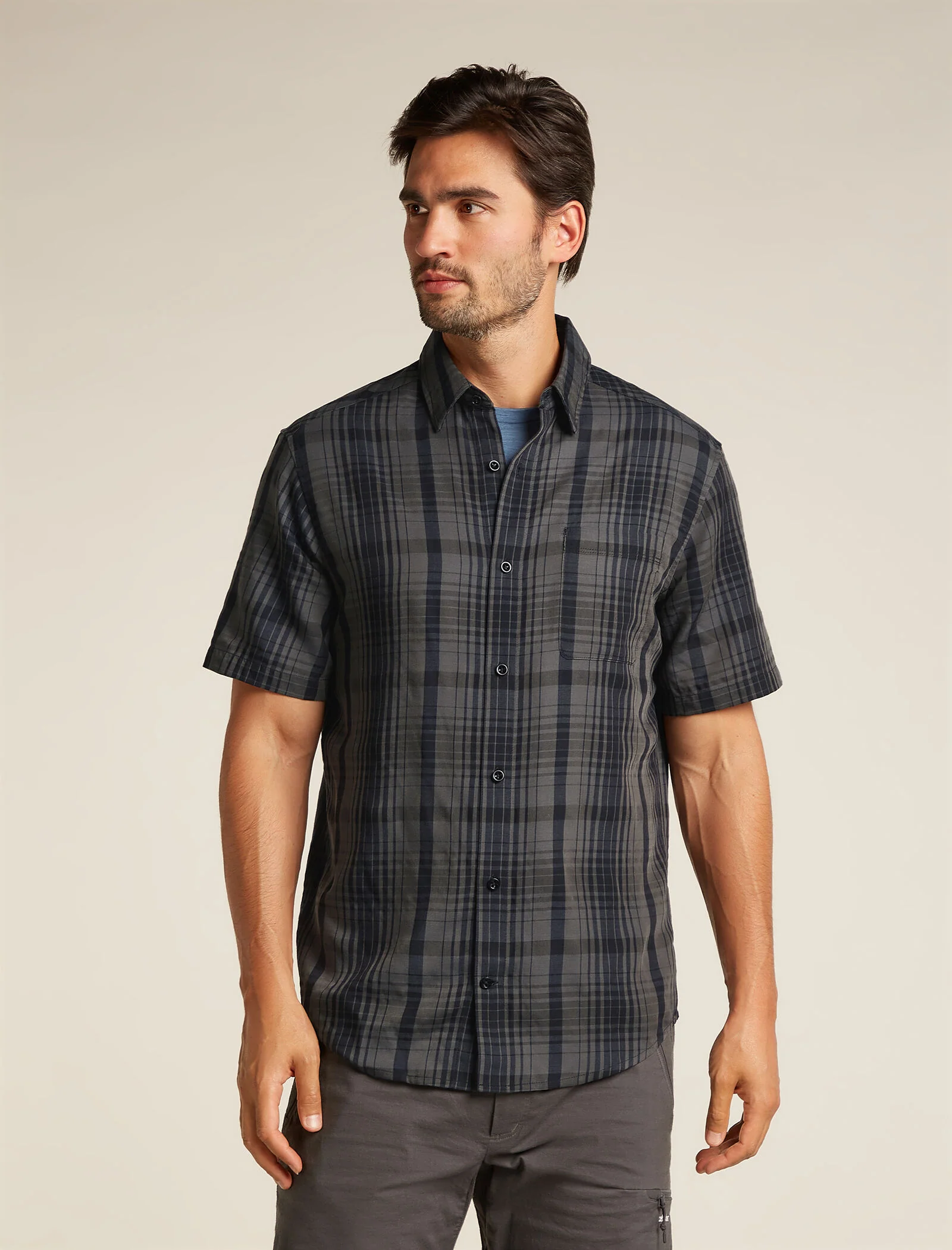 Men's Merino 125 Cool-Lite™ Steveston Short Sleeve Shirt Plaid