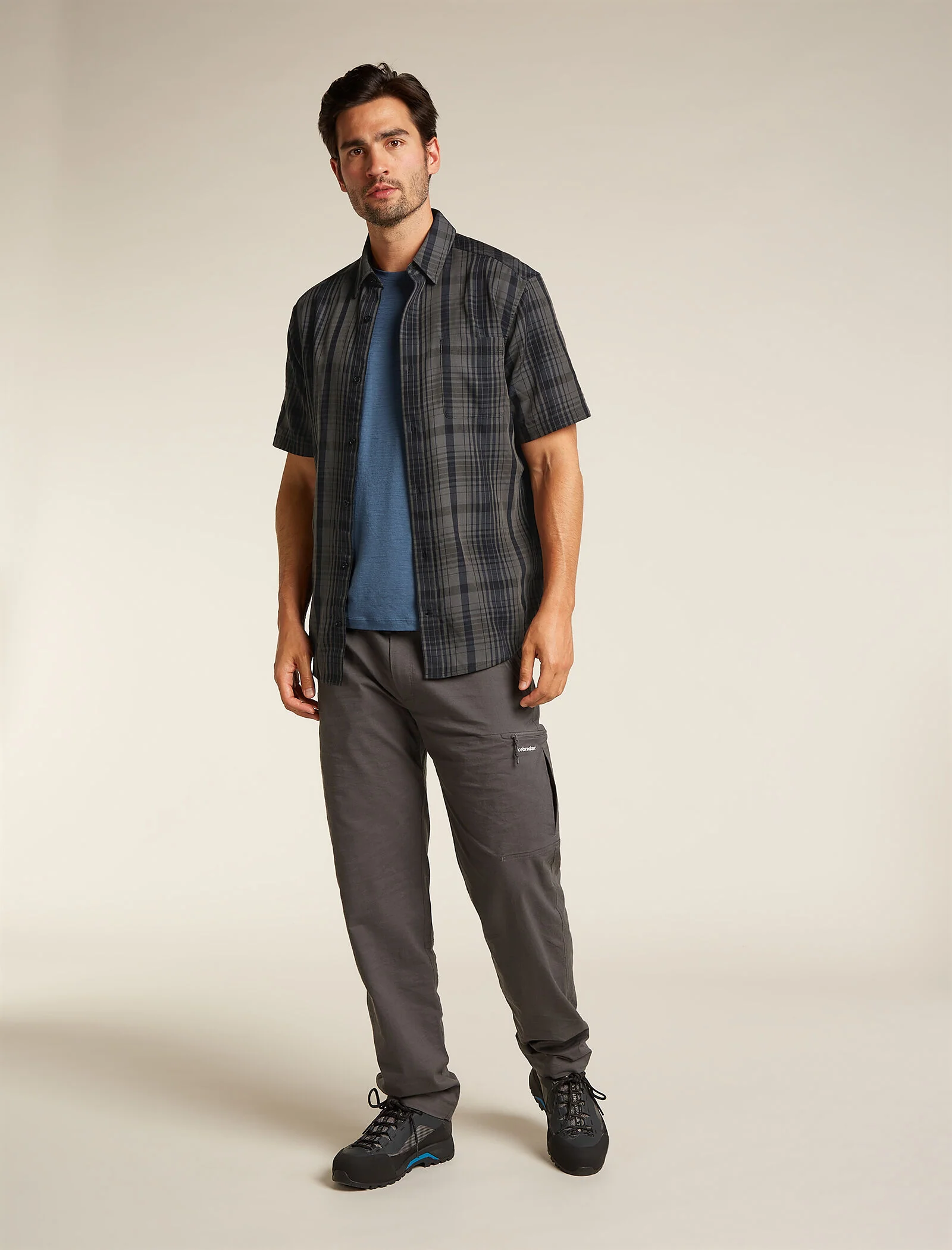 Men's Merino 125 Cool-Lite™ Steveston Short Sleeve Shirt Plaid - Image 3