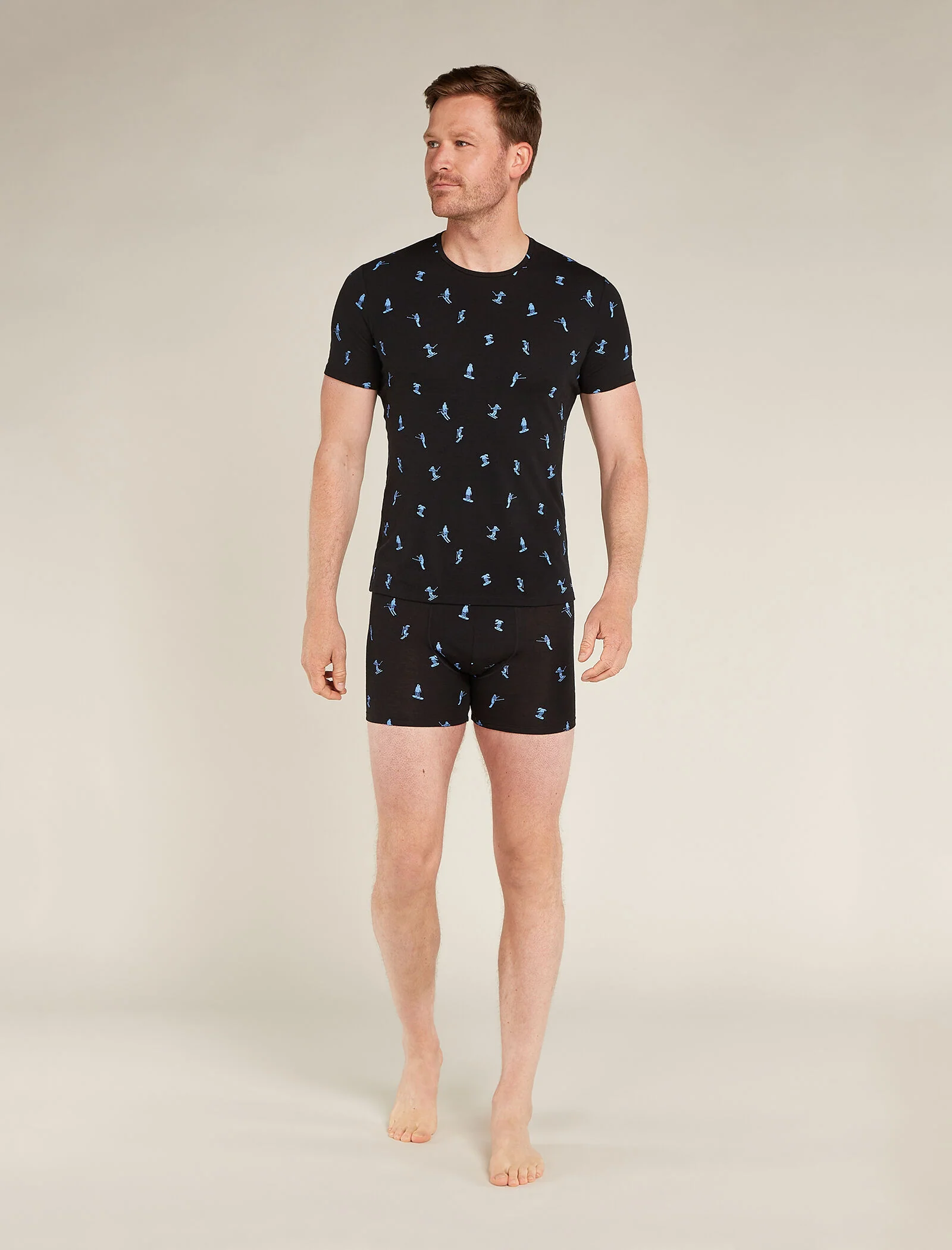 Men's Merino 150 Anatomica Short Sleeve Crew Top Ski Day - Image 3