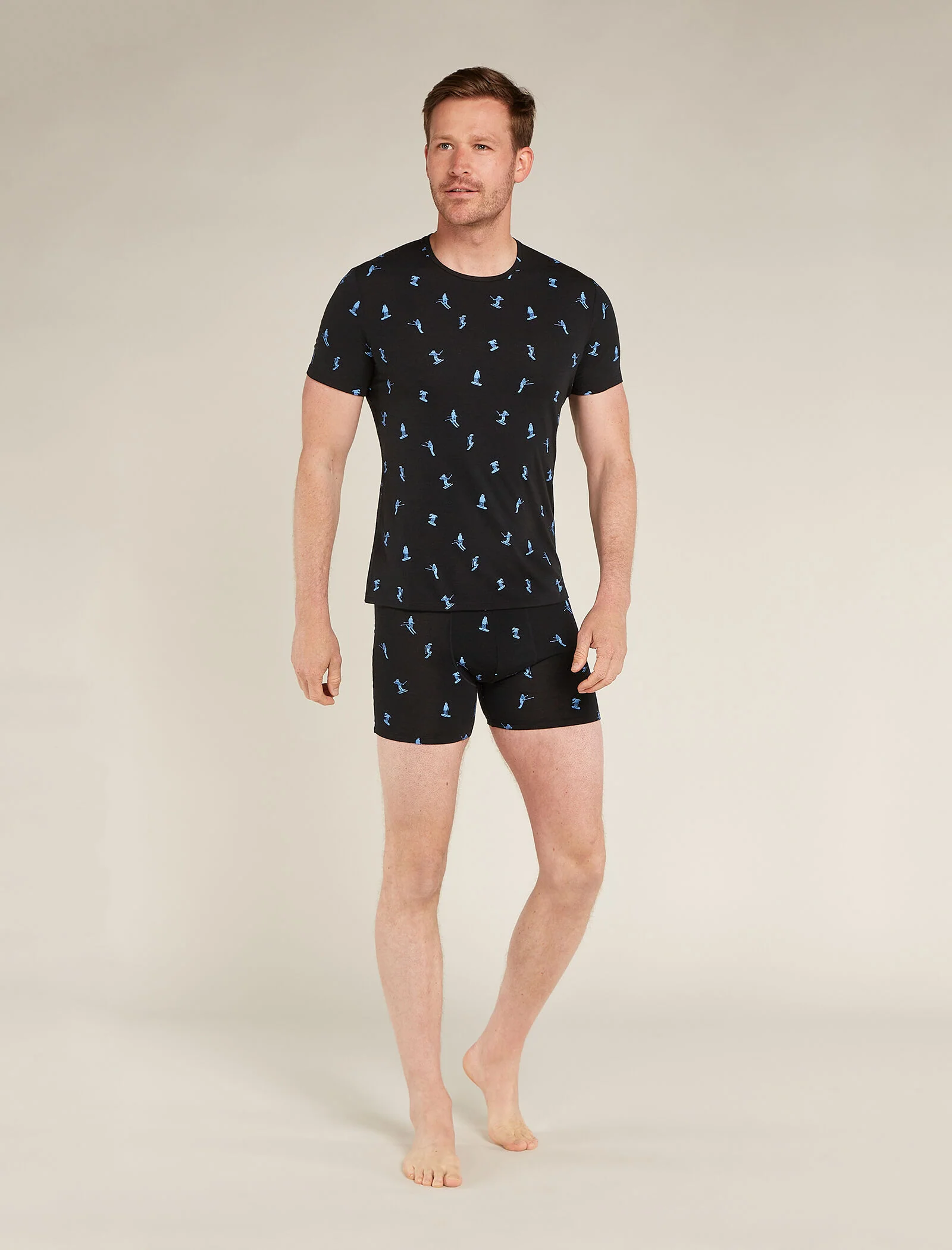 Men's Merino 150 Anatomica Short Sleeve Crew Top Ski Day - Image 4