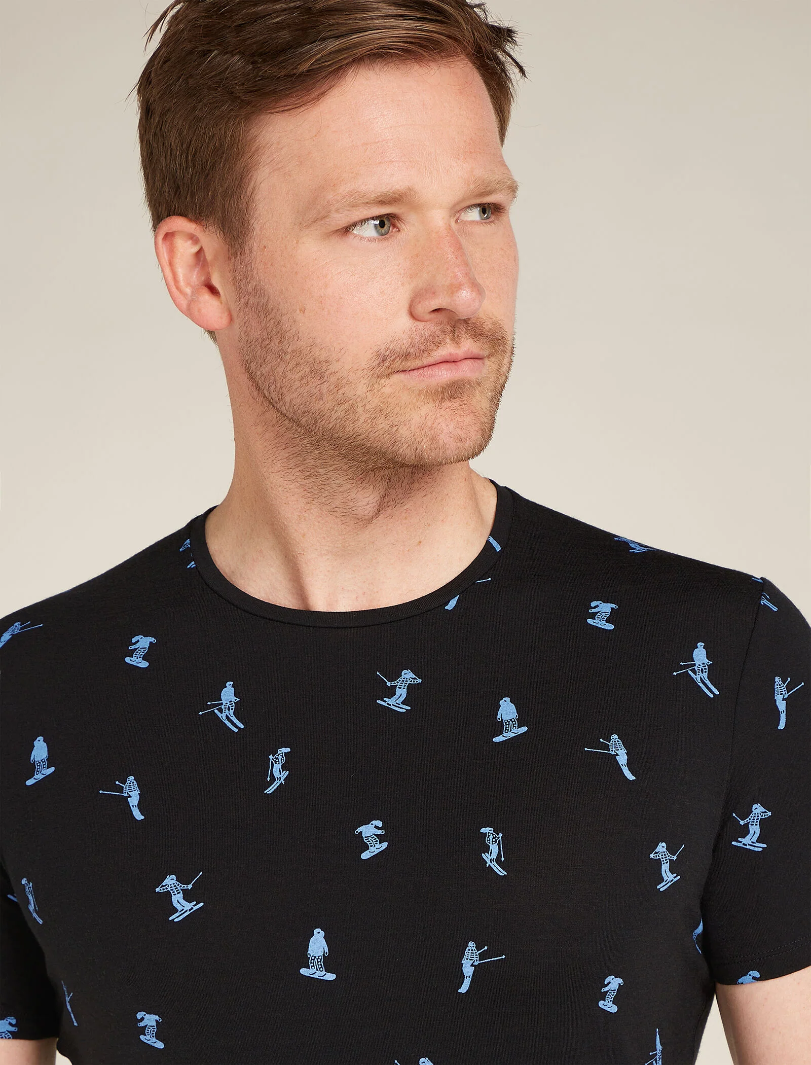 Men's Merino 150 Anatomica Short Sleeve Crew Top Ski Day - Image 6