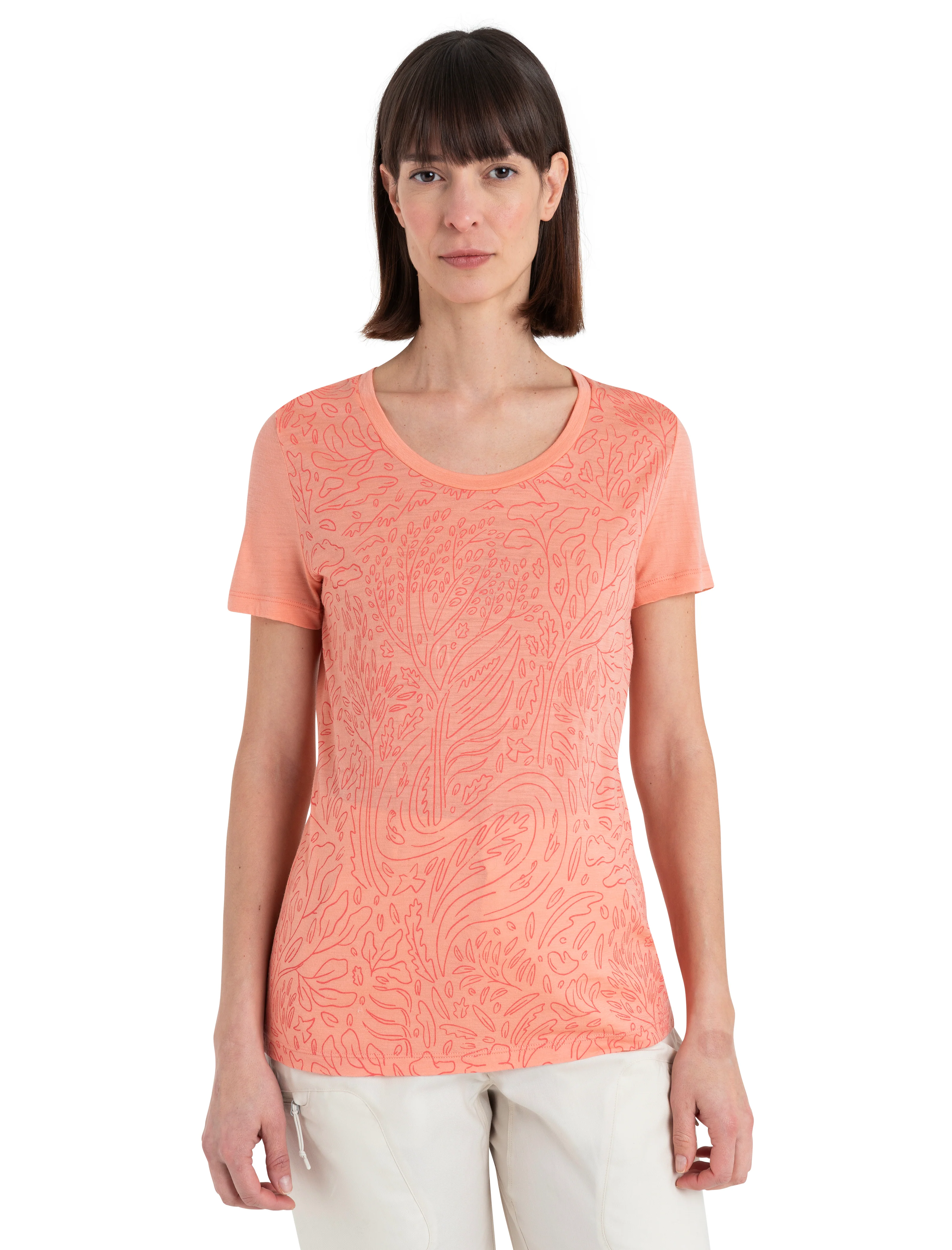 Women's Merino 150 Tech Lite III Scoop T-Shirt Through the Woods