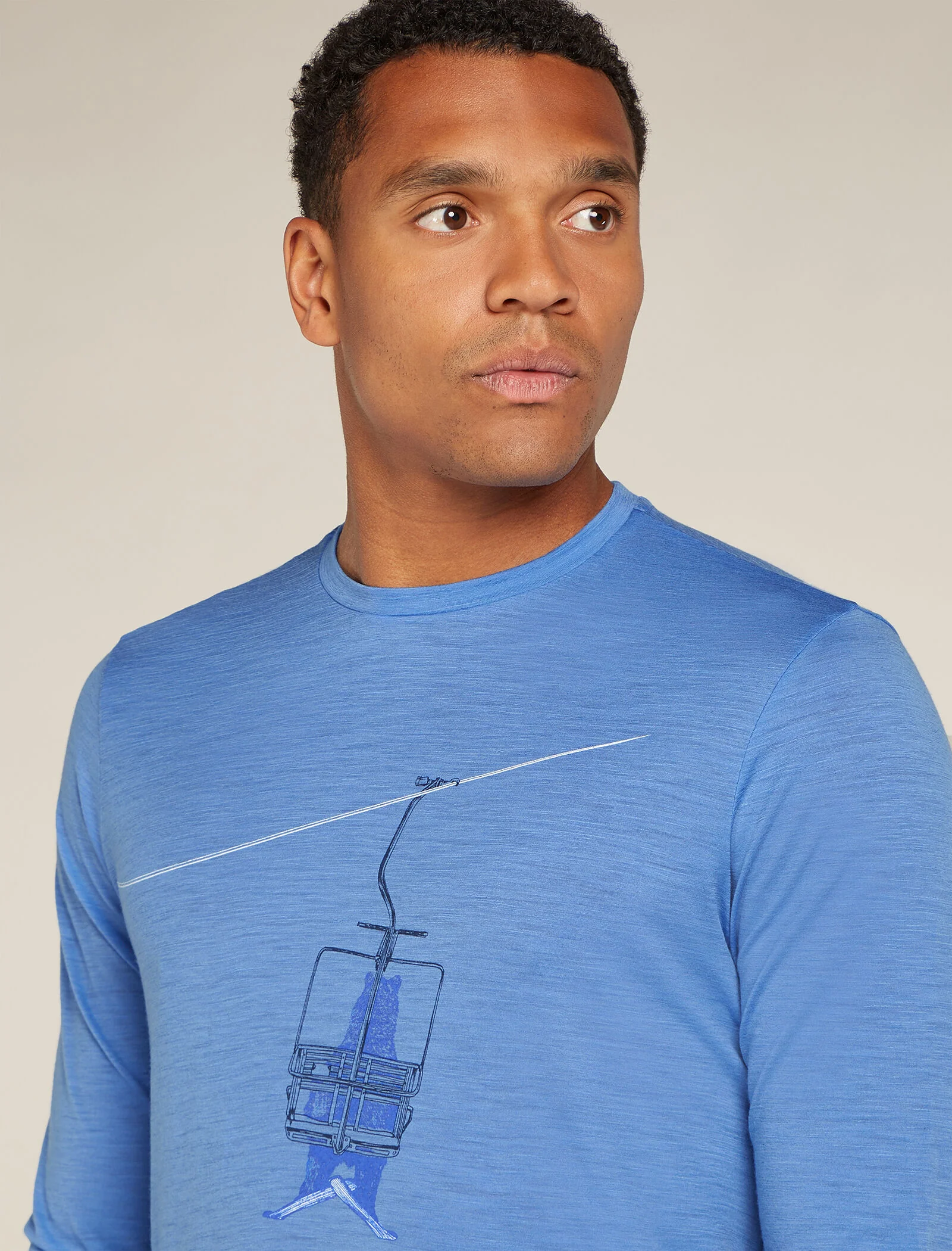Men's Merino 150 Tech Lite Long Sleeve T-Shirt Bear Lift - Image 5
