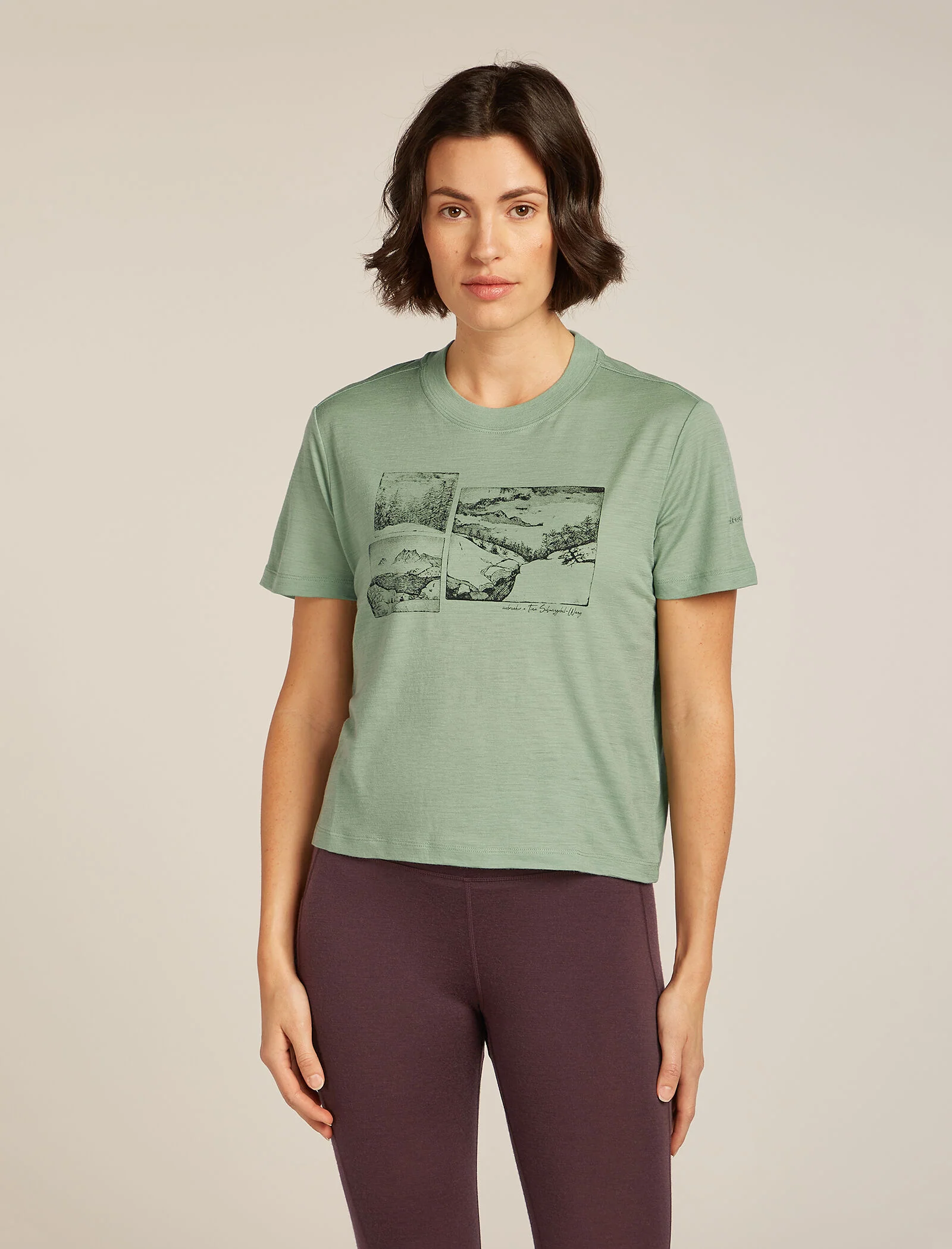 150 Tech Lite Crop T-shirt The Climb