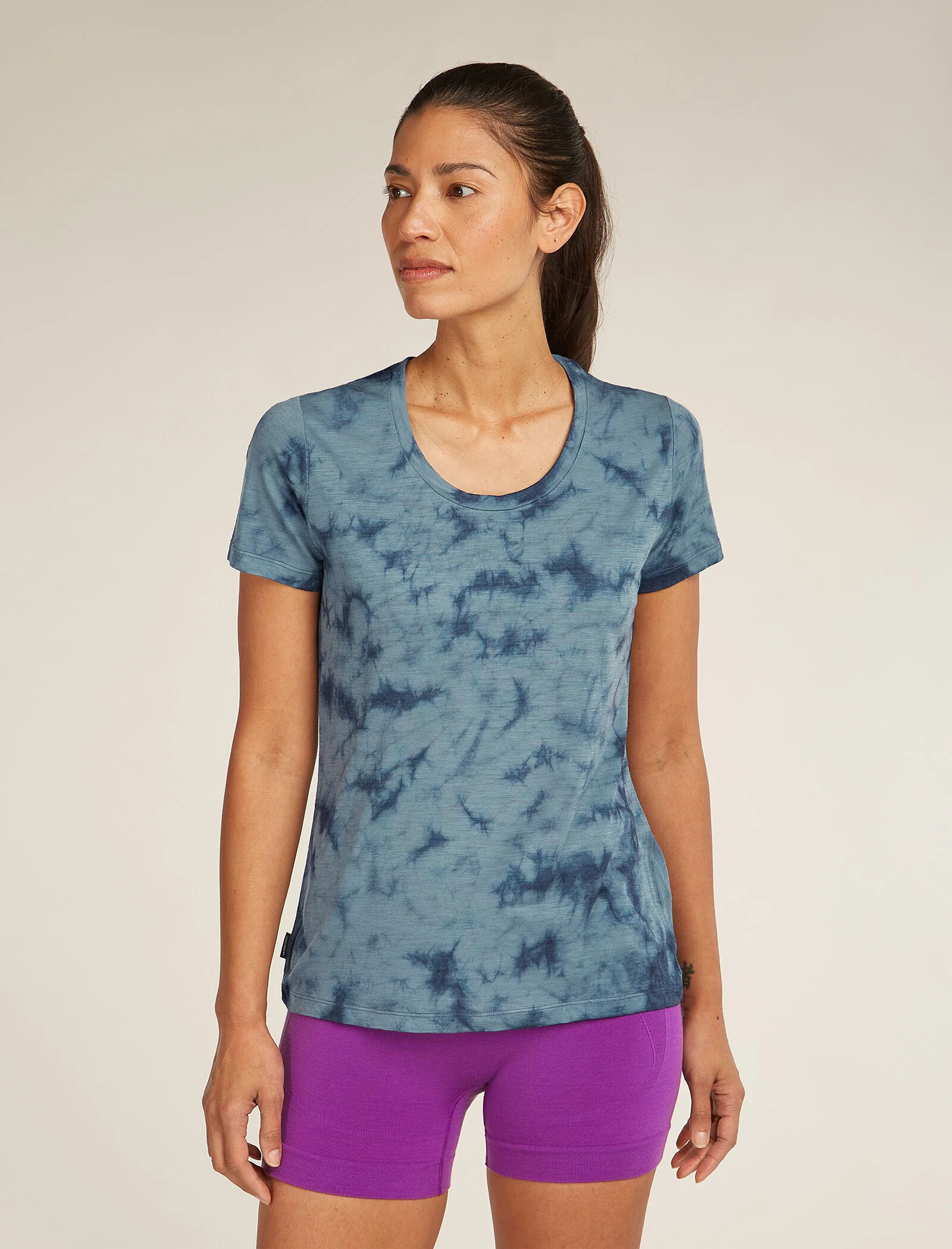Women's Merino 150 Tech Lite Short Sleeve Scoop T-Shirt Tee Cloud Dye
