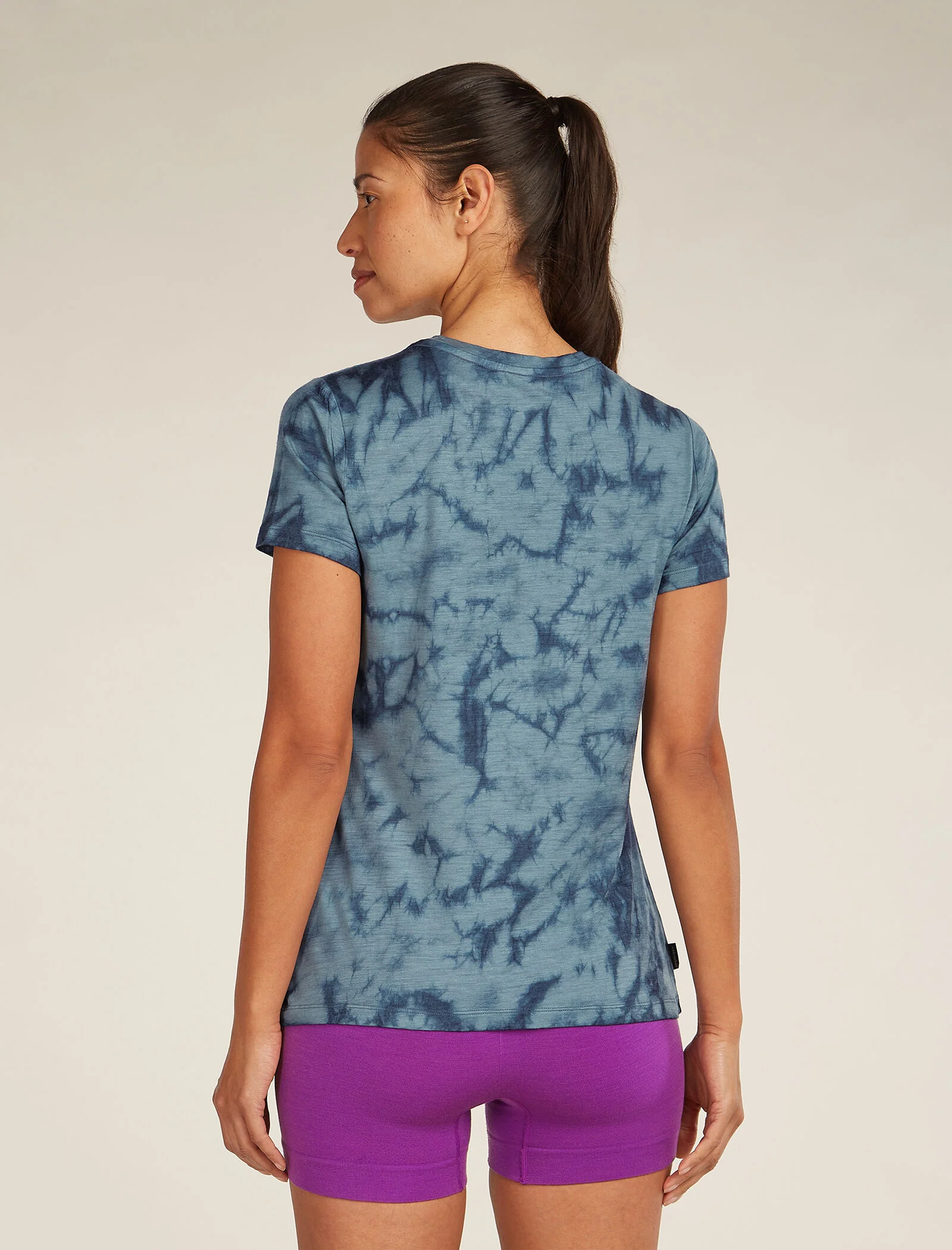 Women's Merino 150 Tech Lite Short Sleeve Scoop T-Shirt Tee Cloud Dye - Image 2