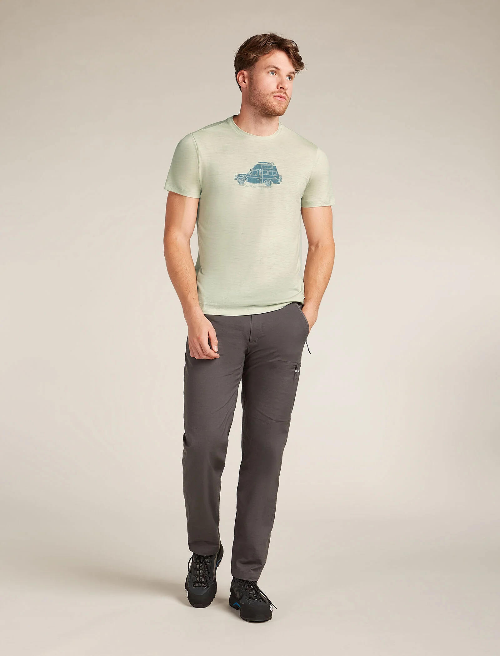 Men's Merino 150 Tech Lite Short Sleeve T-Shirt Cosy Camper - Image 3