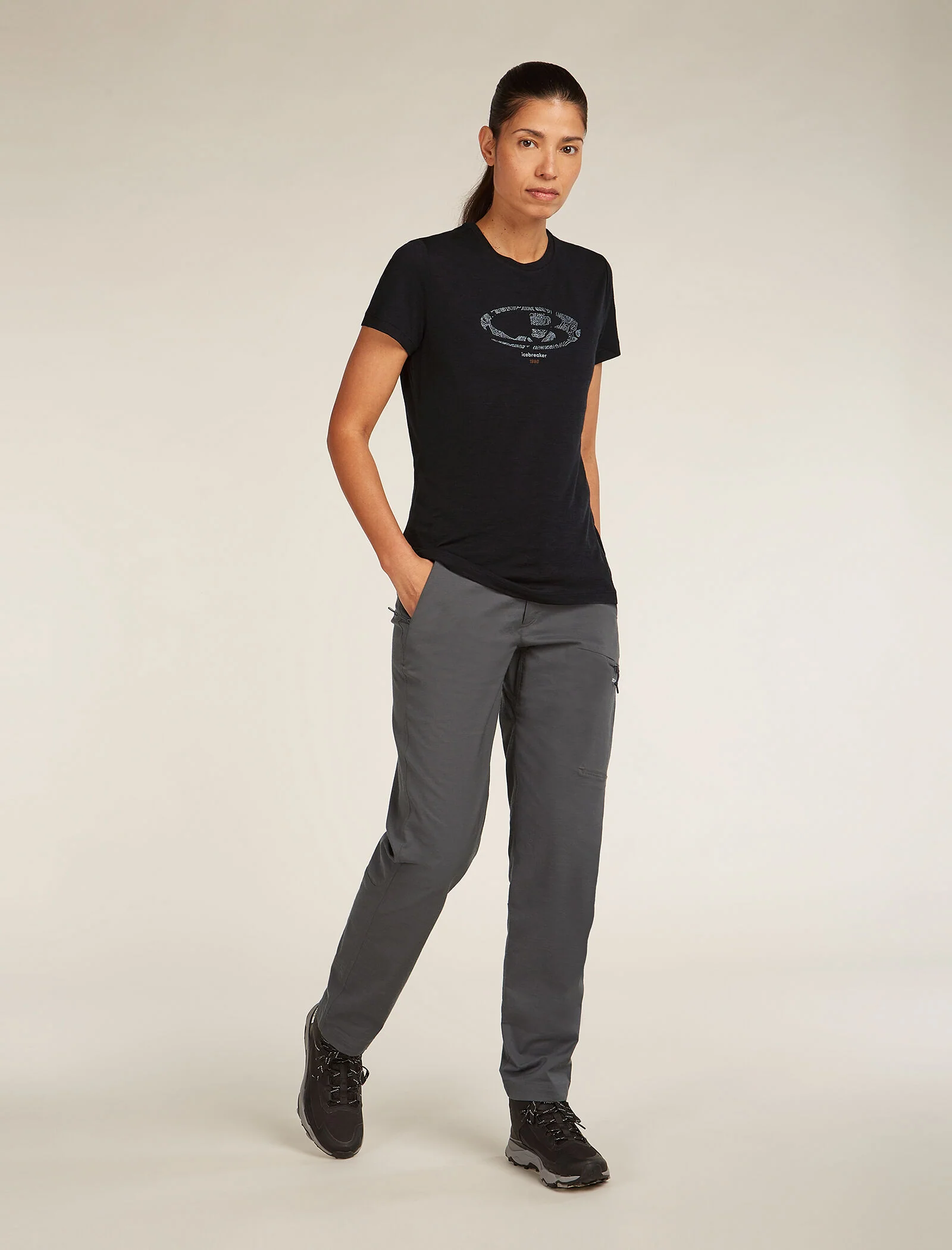 Women's Merino 150 Tech Lite Short Sleeve T-Shirt icebreaker Anniversary - Image 3