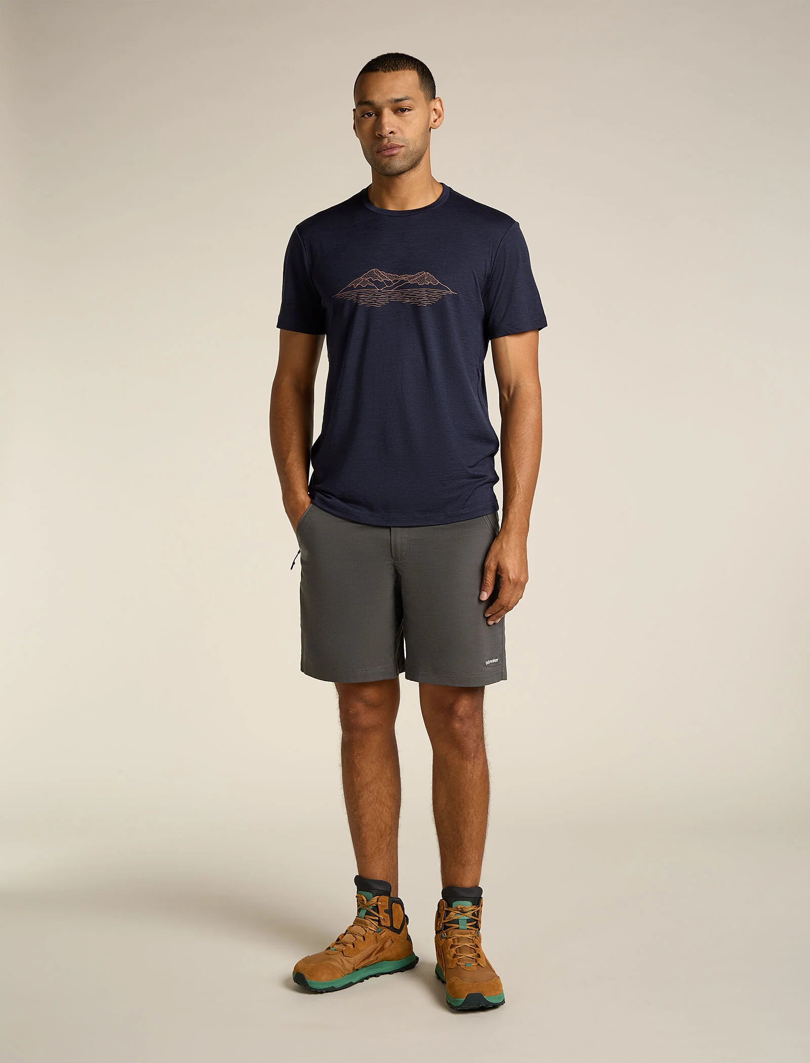 Men's Merino 150 Tech Lite Short Sleeve T-Shirt Pukaki Reflected - Image 3