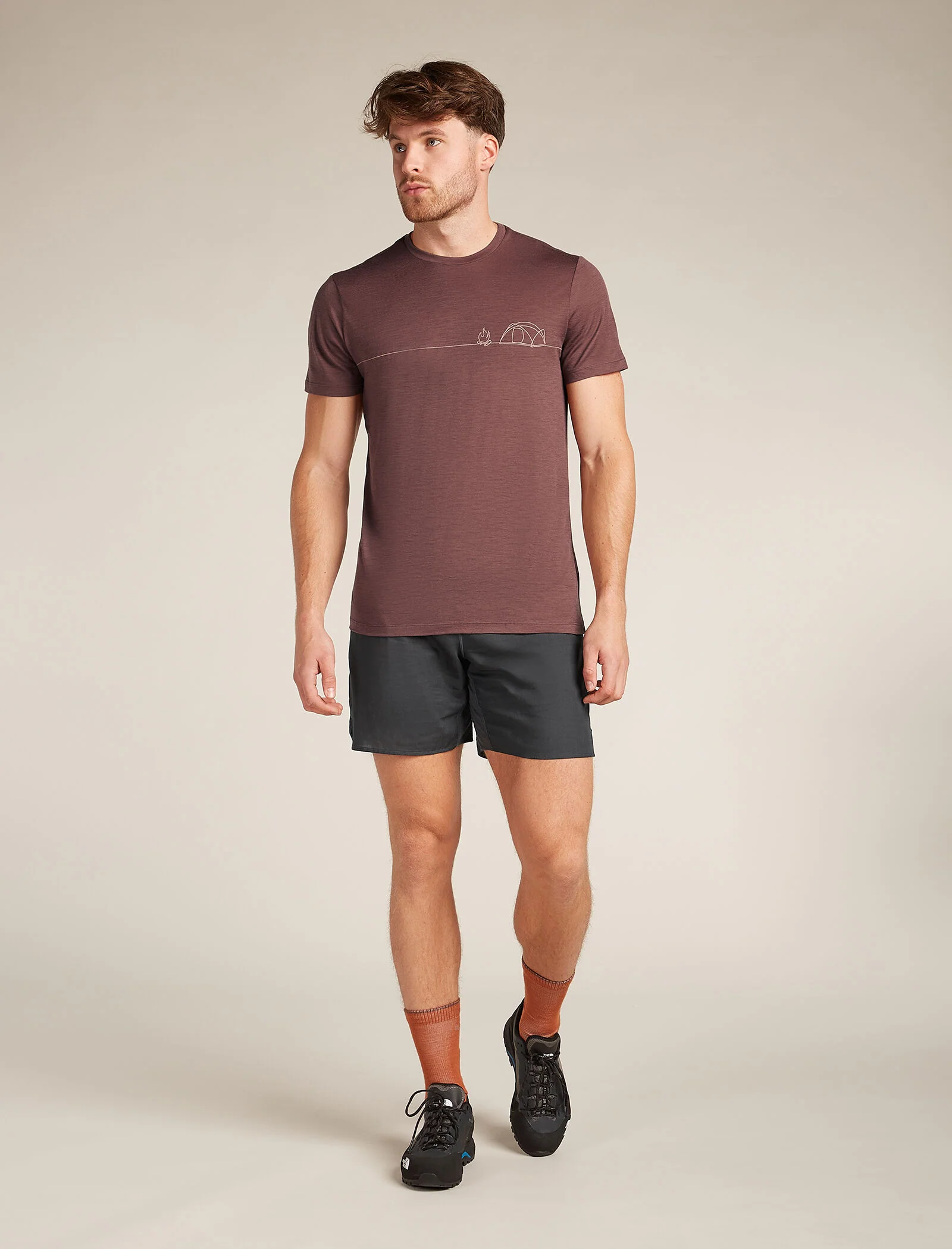 Men's Merino 150 Tech Lite Short Sleeve T-Shirt Single Line Camp - Image 7
