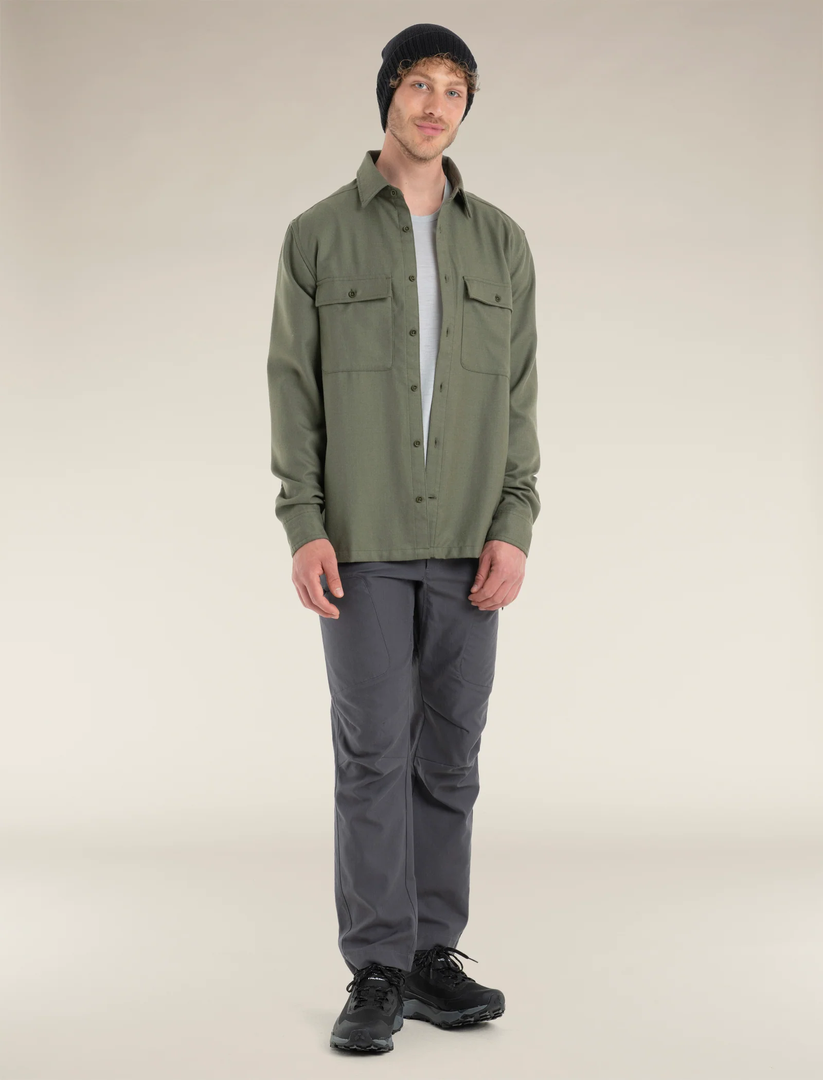 Men's Merino 200 Dawnder Long Sleeve Flannel Shirt - Image 3