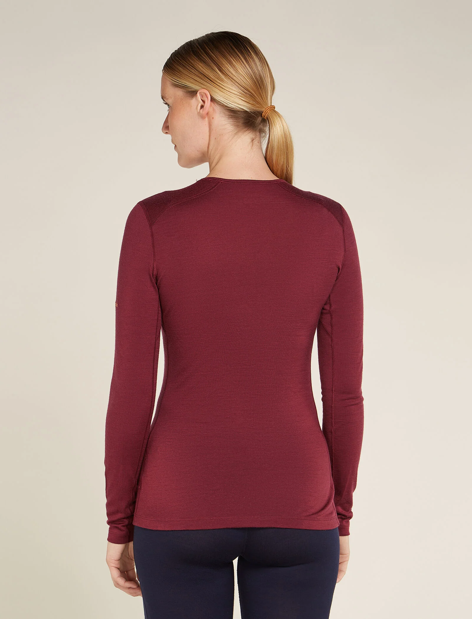 Women's Merino 200 Oasis Long Sleeve Crew Mountain Pulse Thermal Top - Image 2