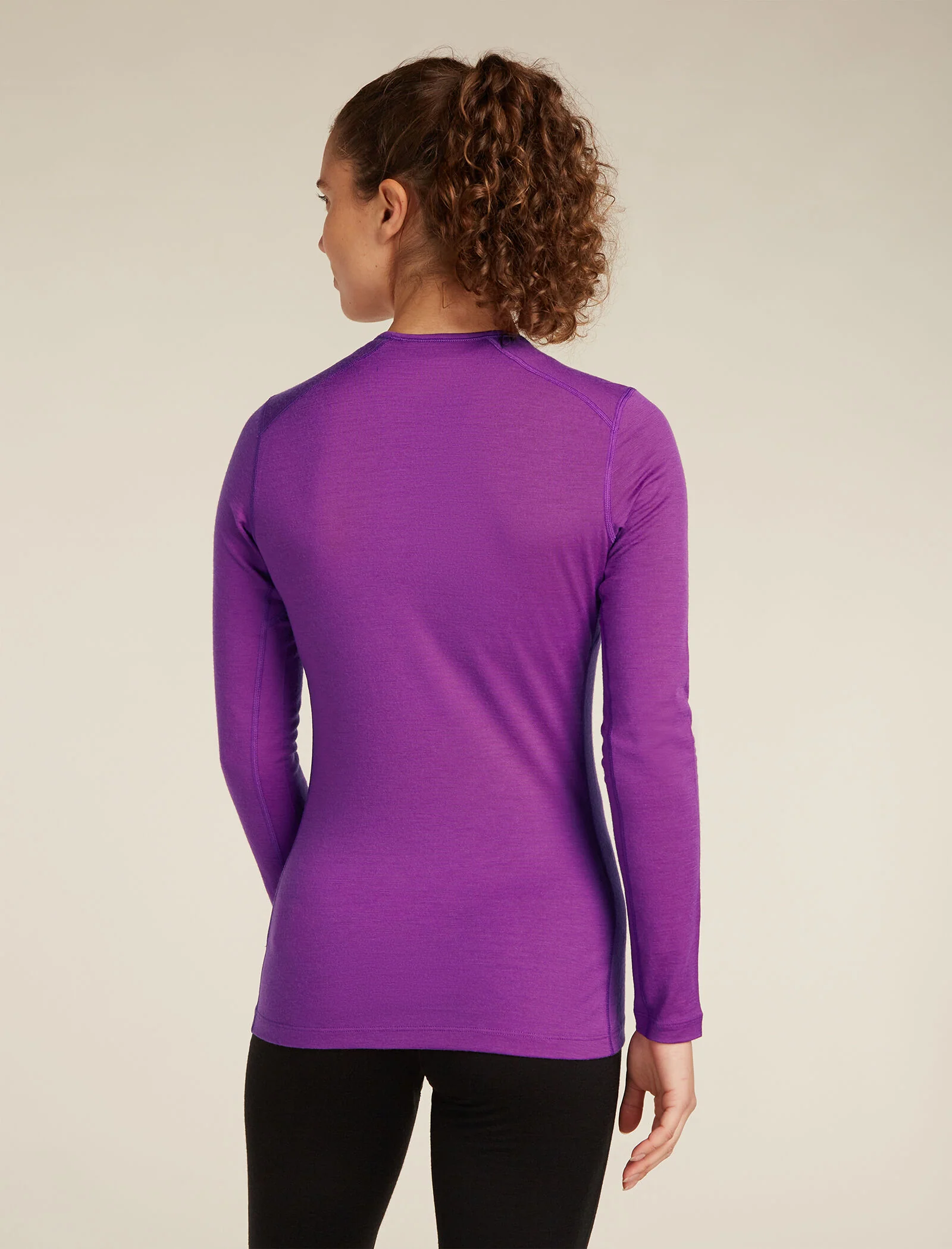 Women's Merino 200 Oasis Long Sleeve Crew Mountain Pulse Thermal Top - Image 2