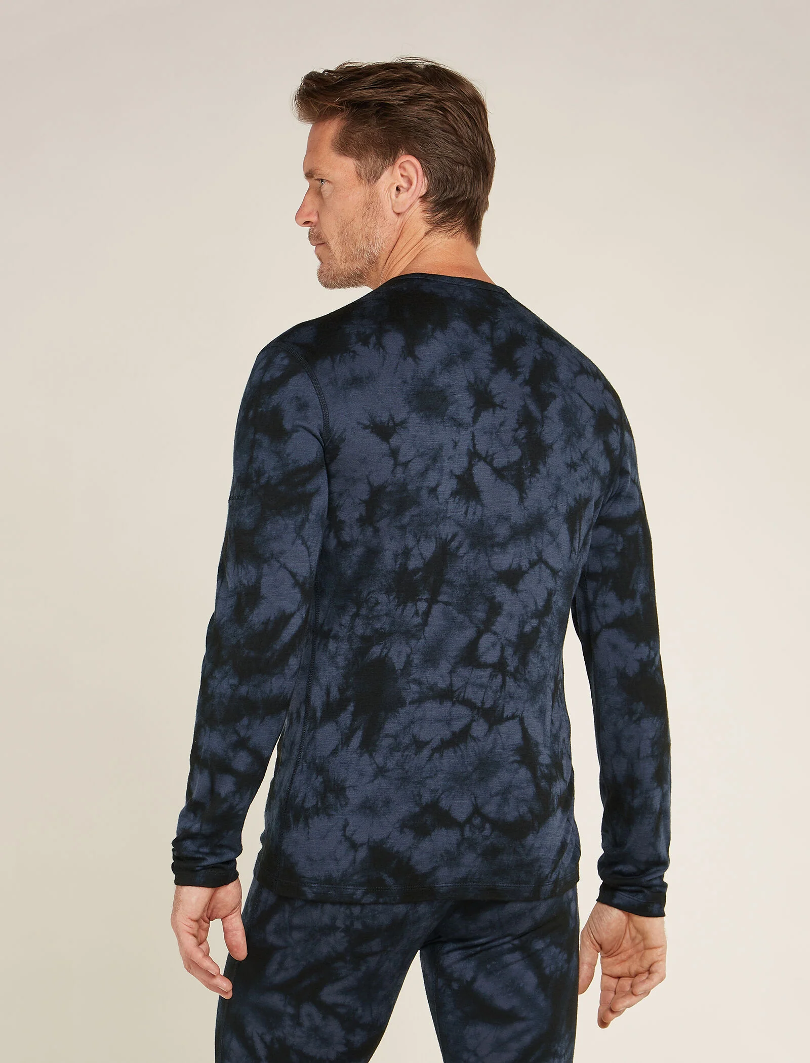 Men's Merino 200 Oasis Long Sleeve Crew Thermal Top Cloud Dye - Image 2