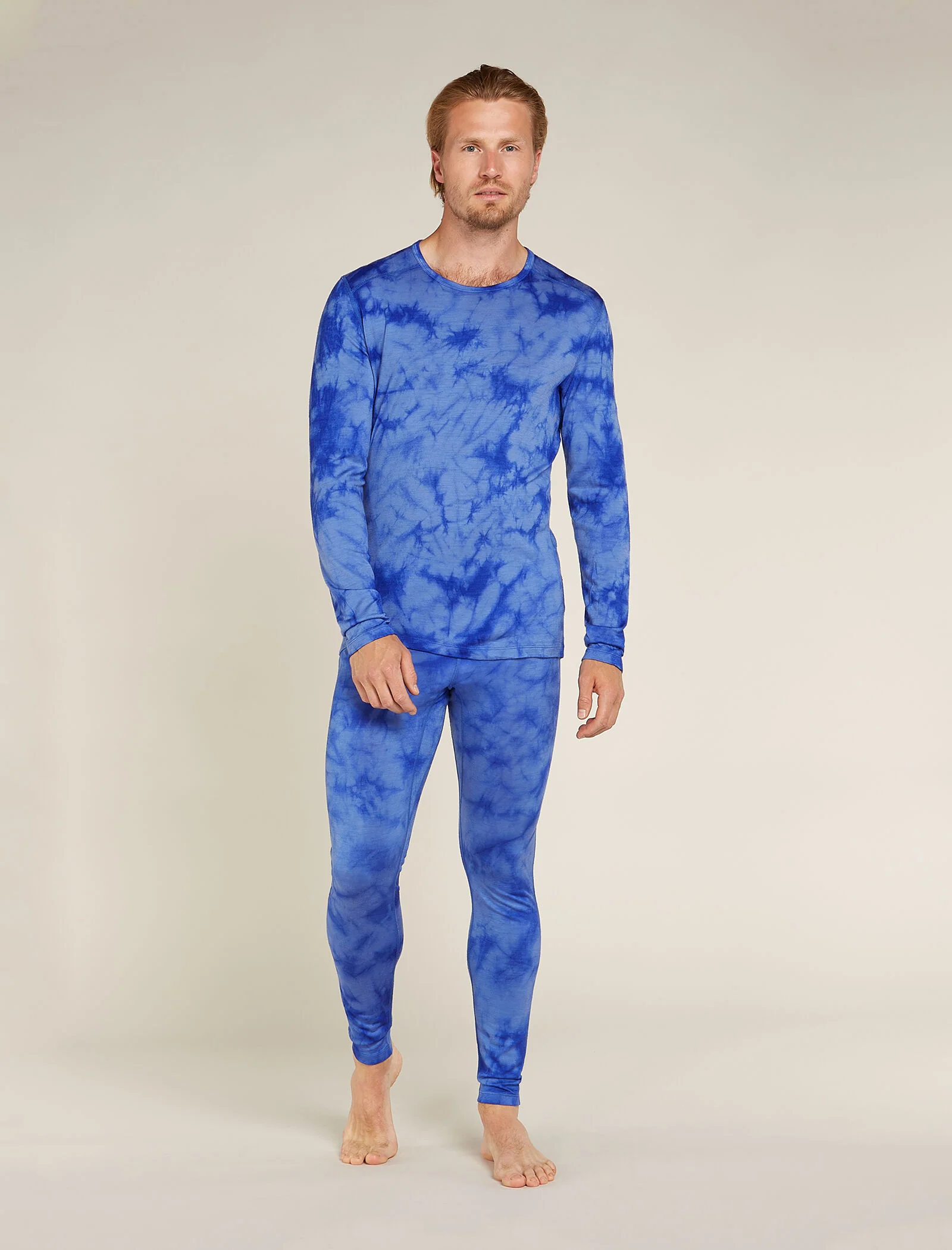 Men's Merino 200 Oasis Long Sleeve Crew Thermal Top Cloud Dye - Image 3