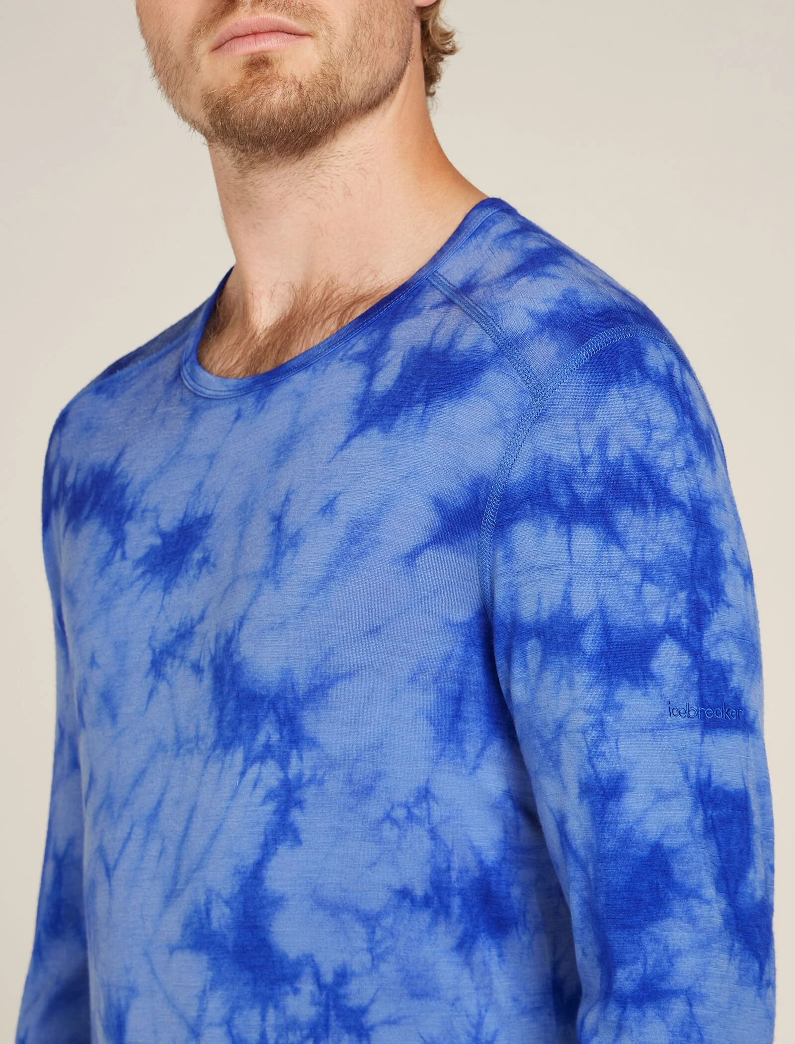 Men's Merino 200 Oasis Long Sleeve Crew Thermal Top Cloud Dye - Image 6