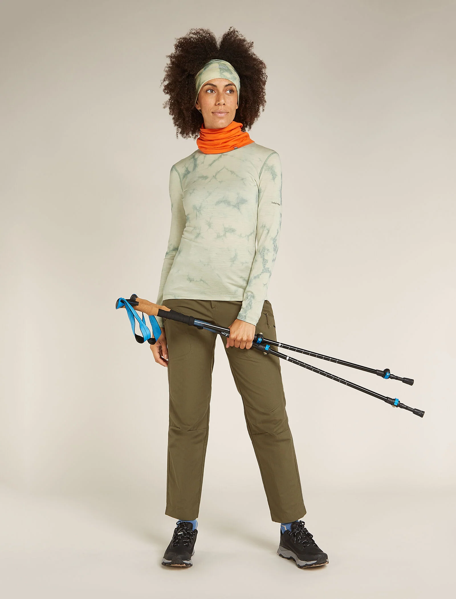 Women's Merino 200 Oasis Long Sleeve Crew Thermal Top Cloud Dye - Image 4