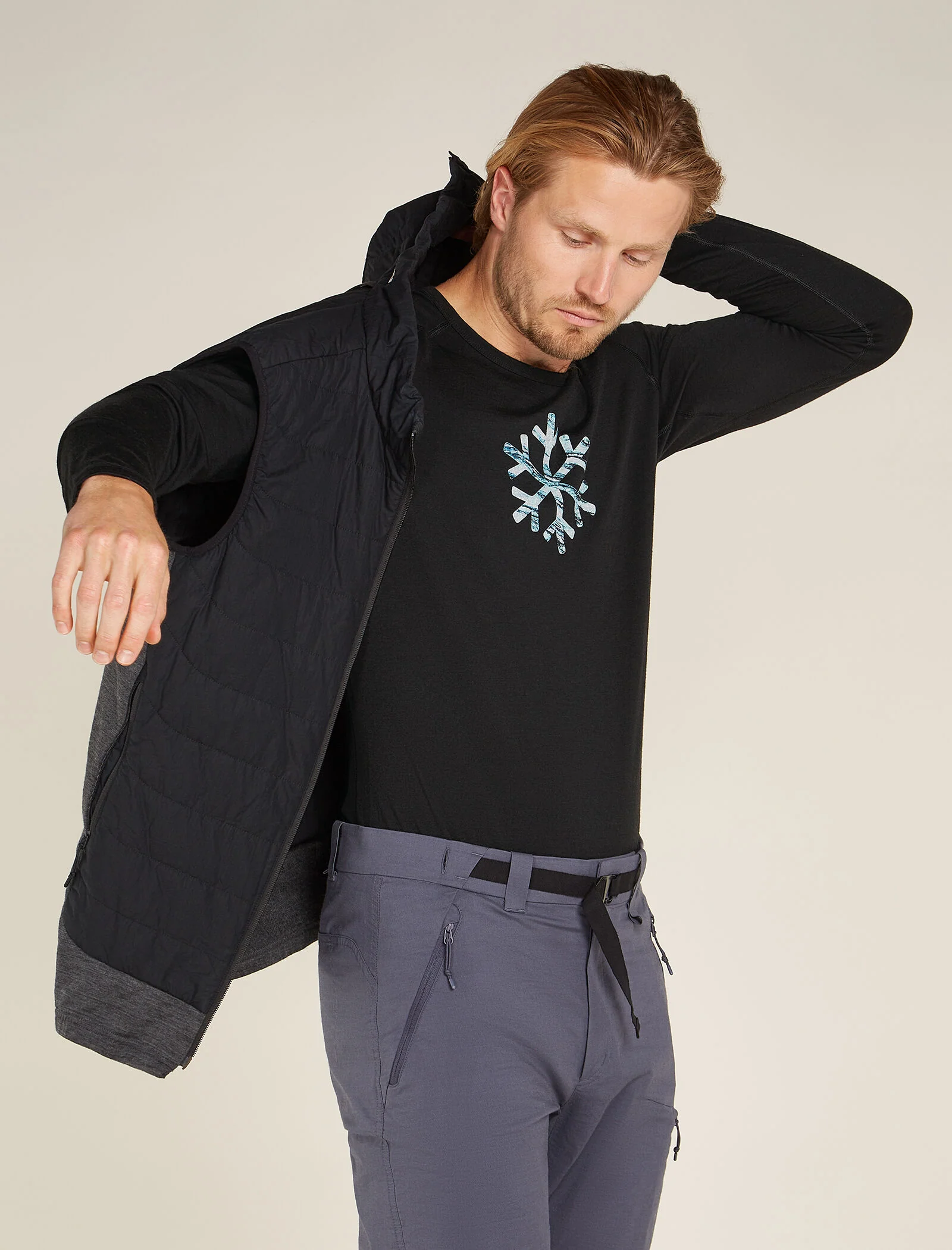 Men's Merino 200 Oasis Long Sleeve Crew Thermal Top Protect Our Winters - Image 4