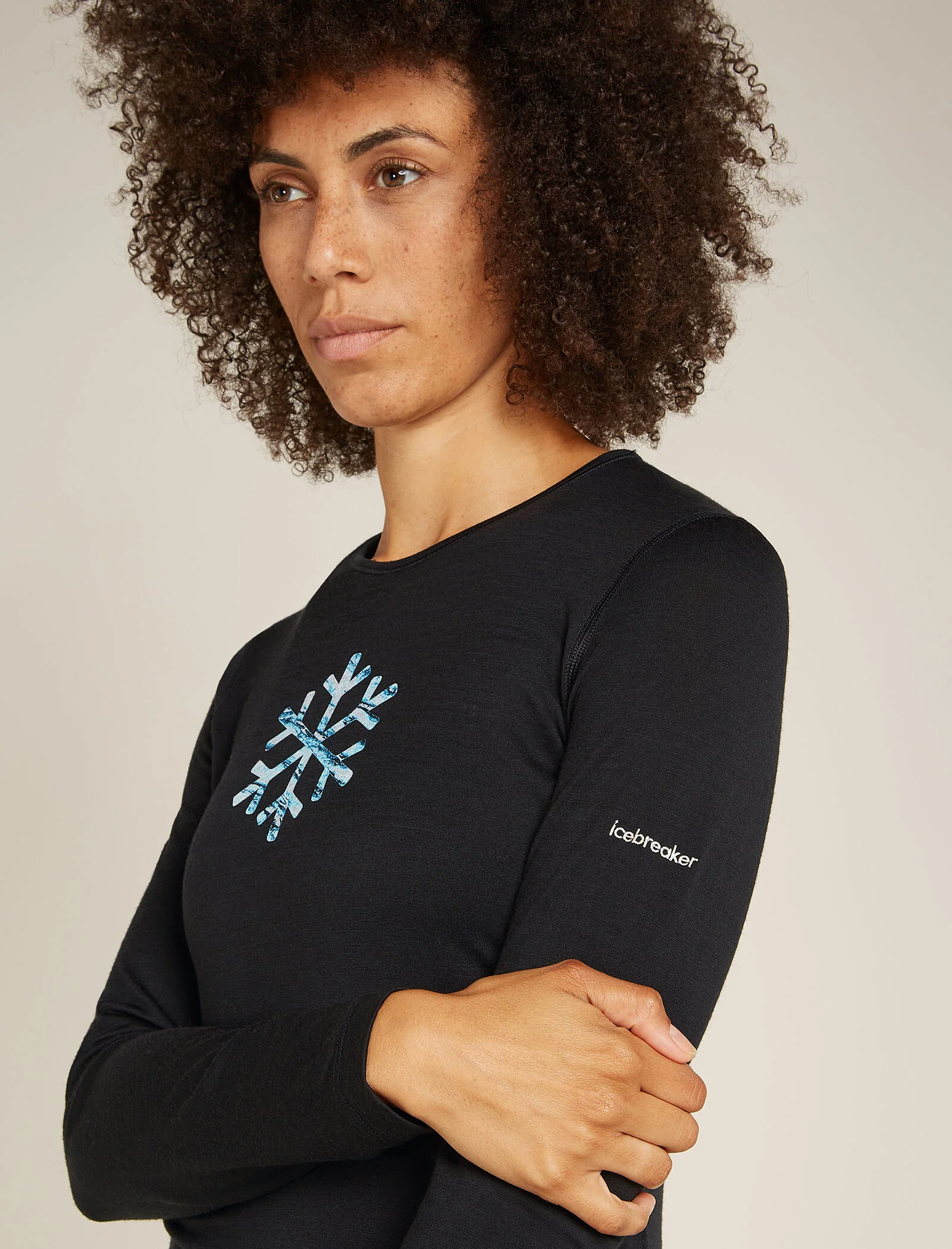 Women's Merino 200 Oasis Long Sleeve Crew Thermal Top Protect Our Winters - Image 5