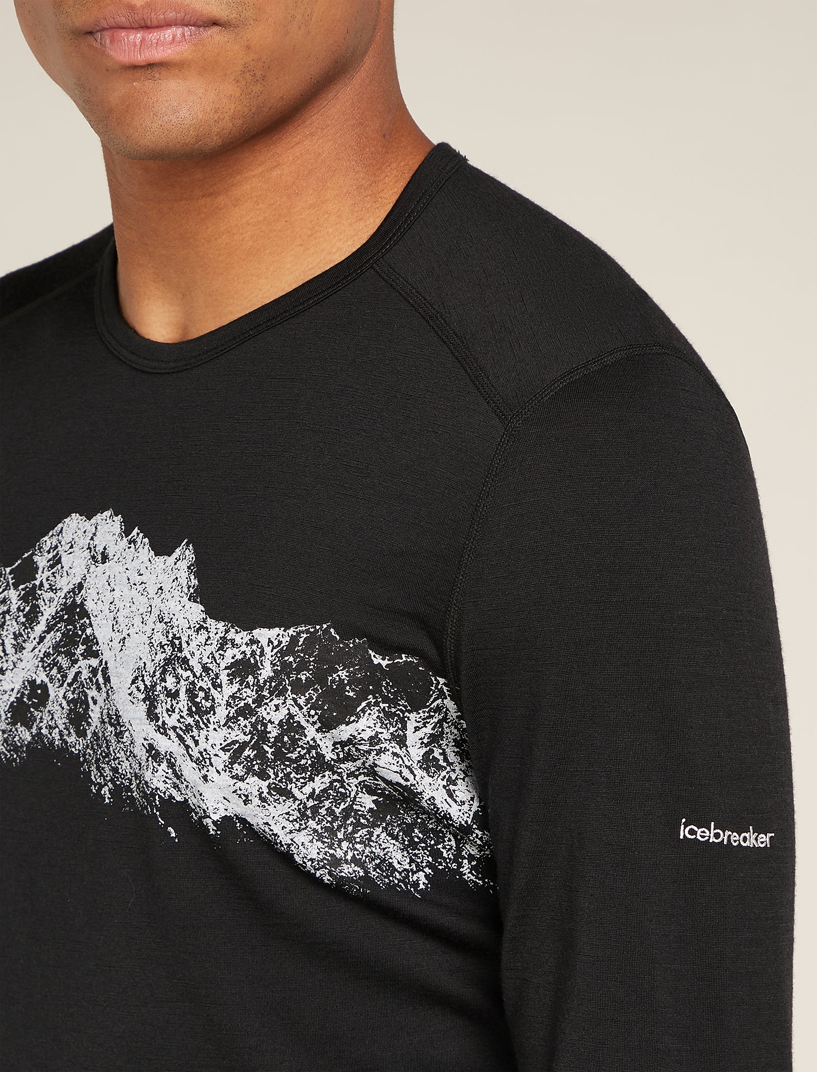 Men's Merino 200 Oasis Long Sleeve Crew Thermal Top Remarkables - Image 5