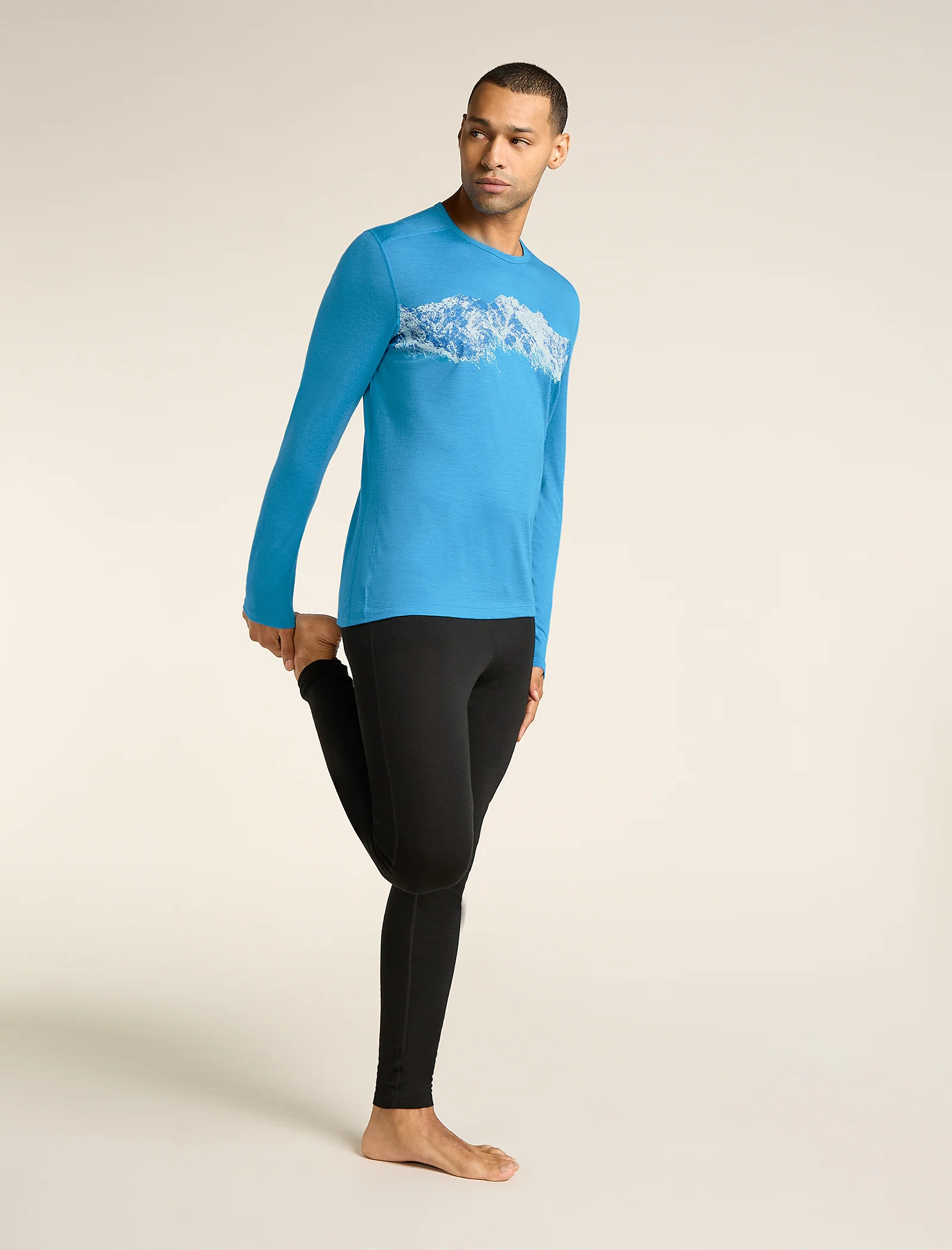 Men's Merino 200 Oasis Long Sleeve Crew Thermal Top Remarkables - Image 3