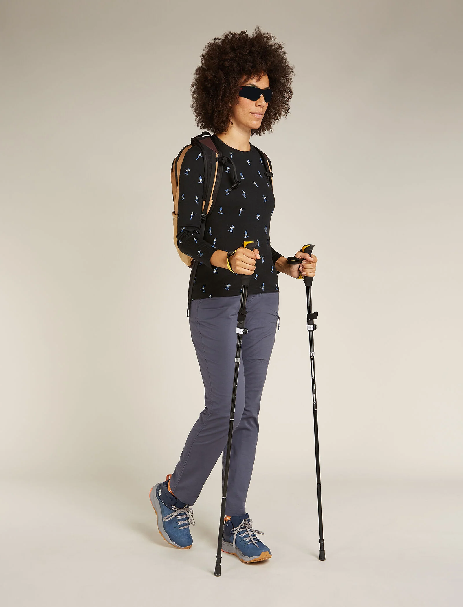 Women's Merino 200 Oasis Long Sleeve Crew Thermal Top Snow Day - Image 4
