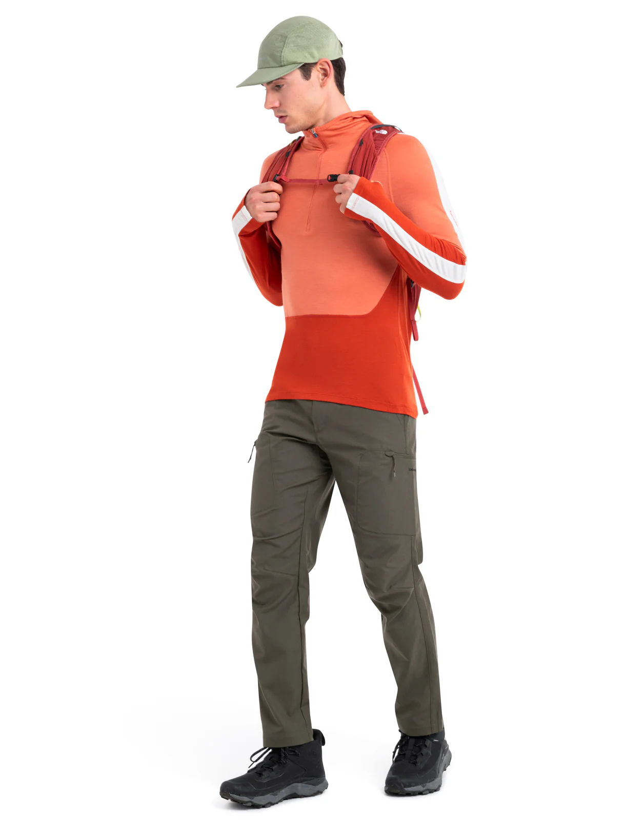 Men's Merino 200 Sonebula Long Sleeve Half Zip Thermal Hoodie - Image 3