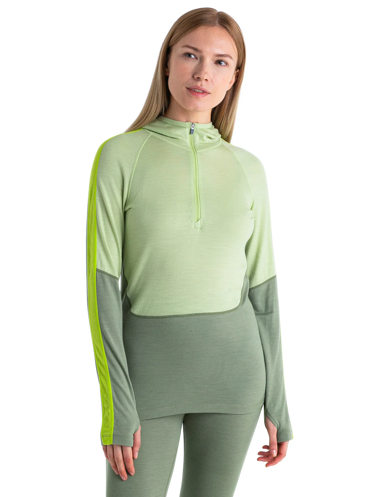 Women's Merino 200 Sonebula Long Sleeve Half Zip Thermal Hoodie