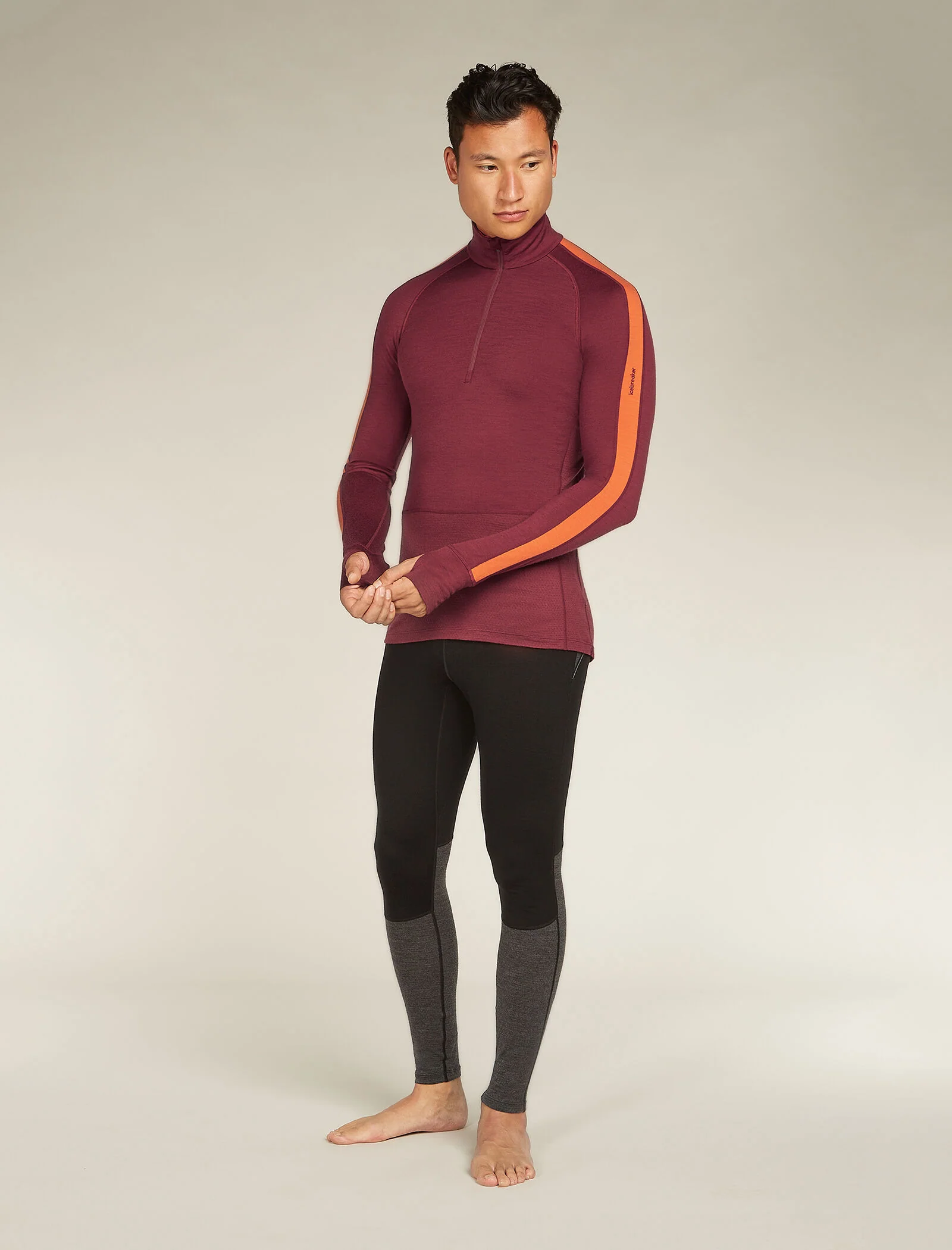 Men's Merino 200 ZoneKnit™ Long Sleeve Half Zip Thermal Top - Image 3