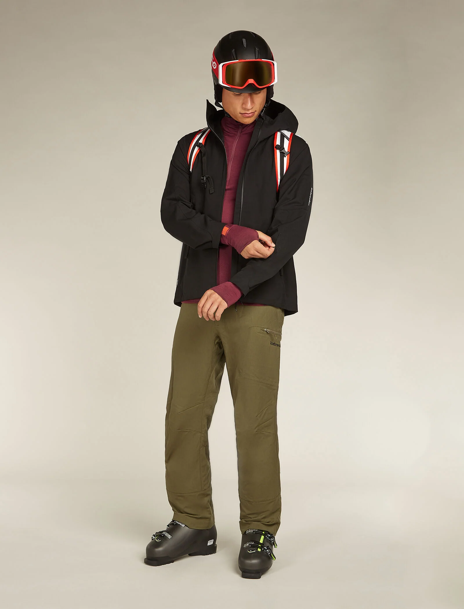 Men's Merino 200 ZoneKnit™ Long Sleeve Half Zip Thermal Top - Image 4