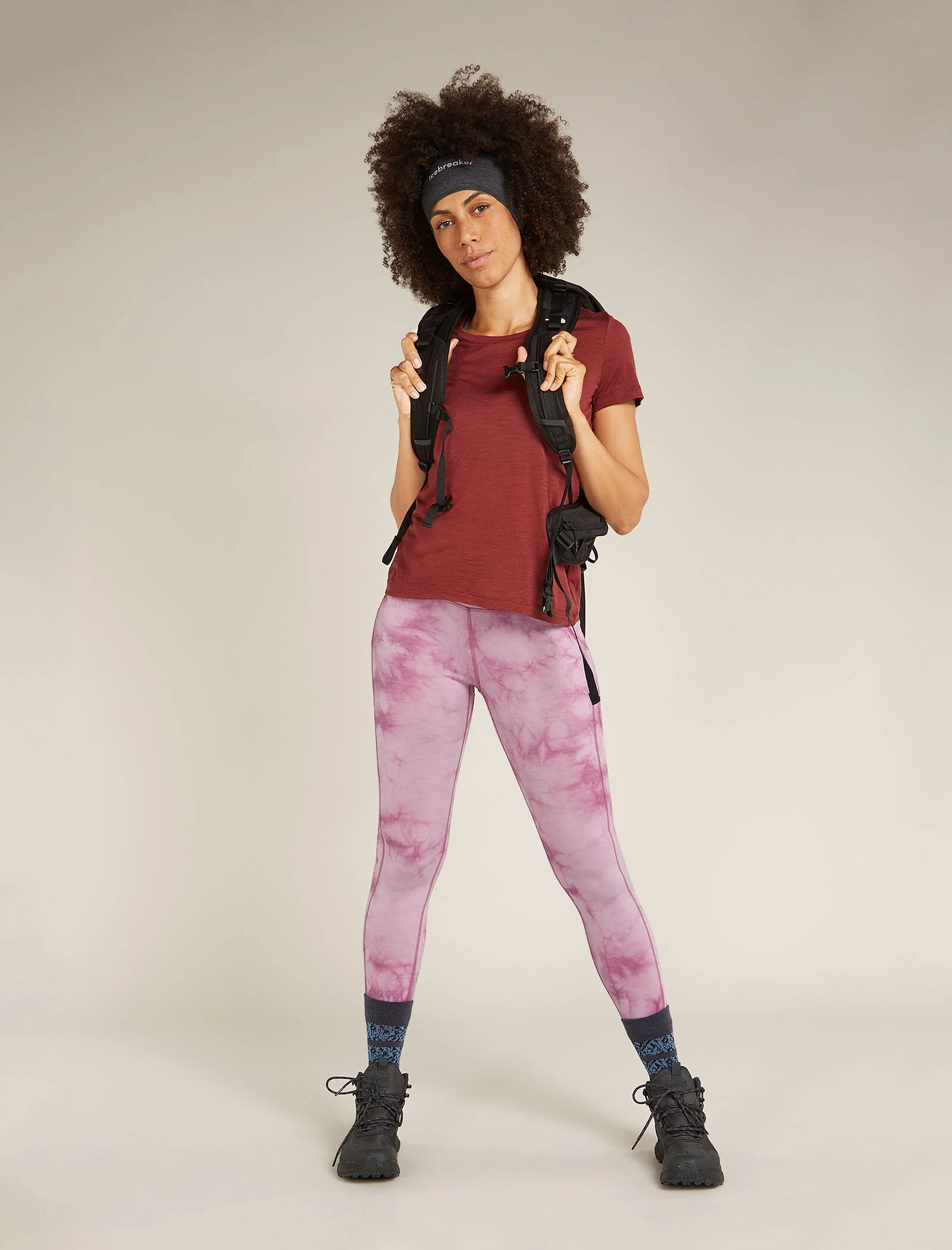 Women's Merino 260 Fastray 25" High Rise Tights Cloud Dye - Image 4