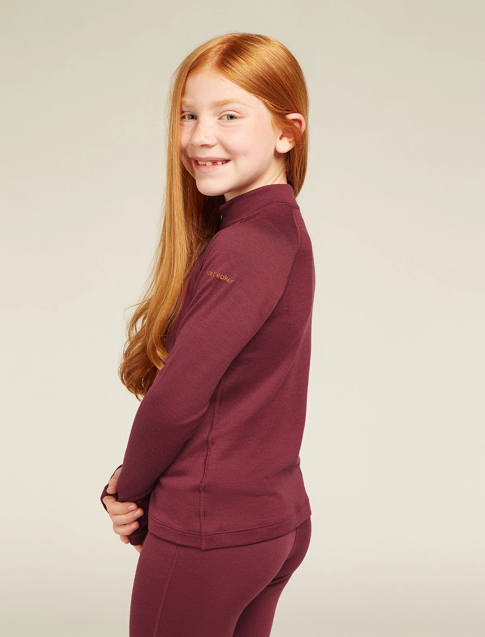 Kids’ Merino 260 Tech Long Sleeve Half Zip Thermal Top - Image 3