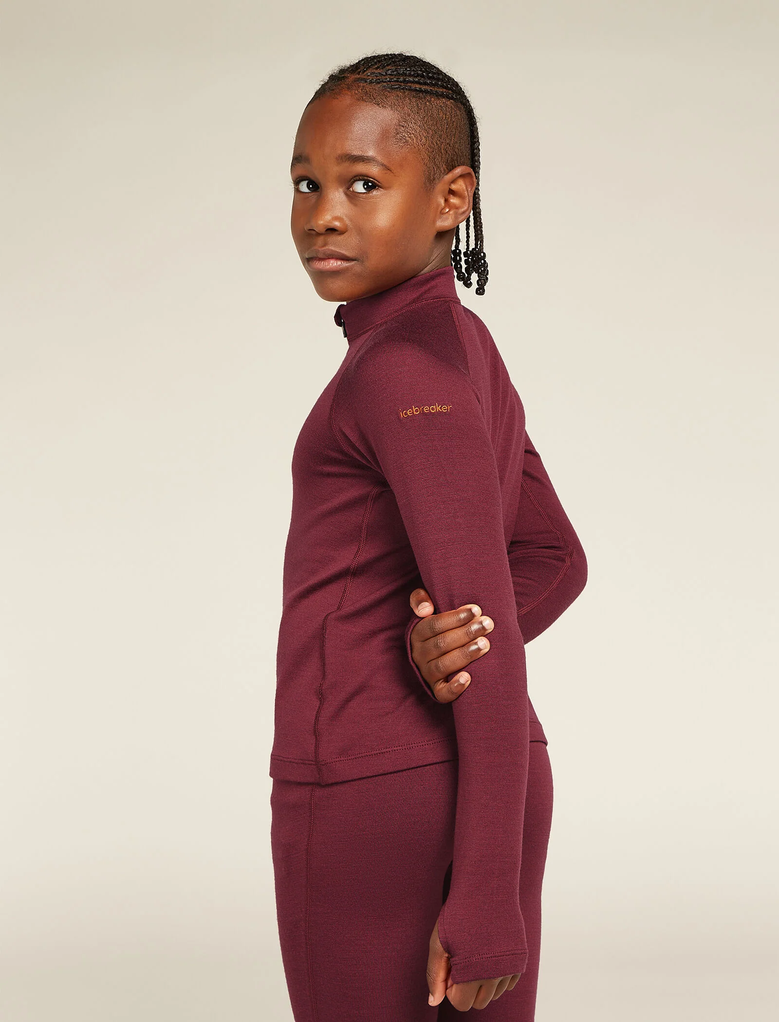 Kids’ Merino 260 Tech Long Sleeve Half Zip Thermal Top - Image 4