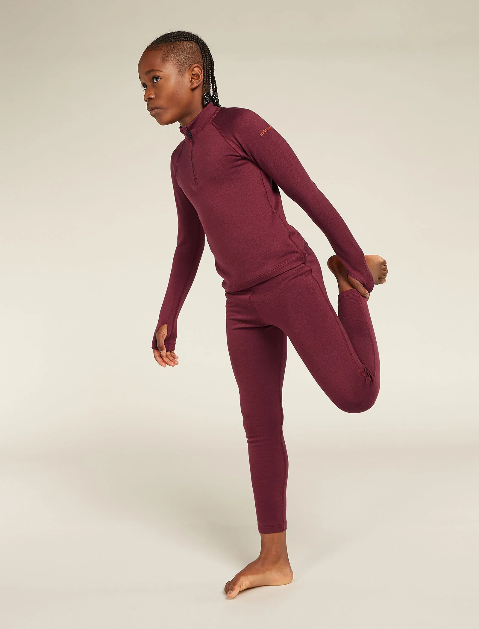 Kids’ Merino 260 Tech Long Sleeve Half Zip Thermal Top - Image 6