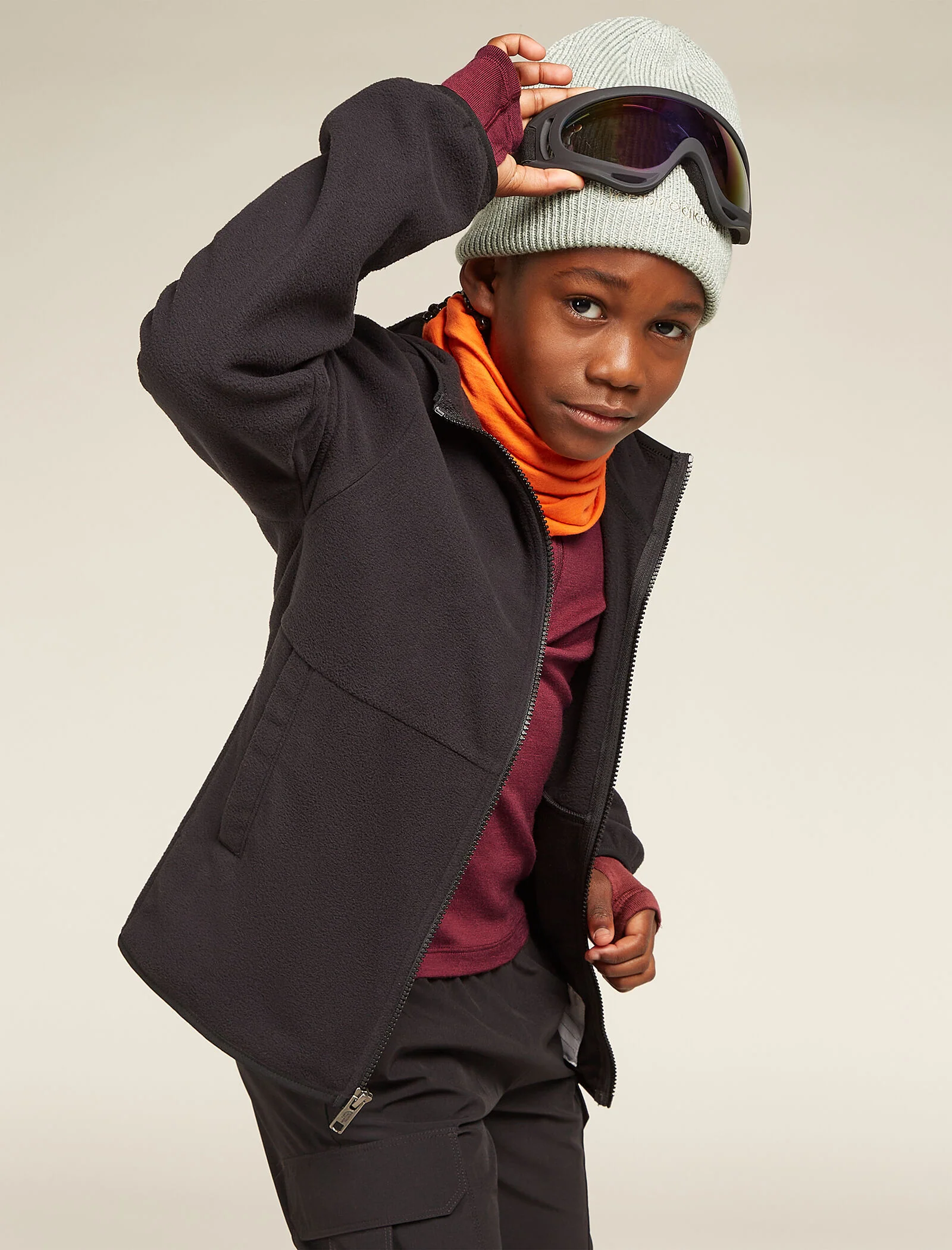 Kids’ Merino 260 Tech Long Sleeve Half Zip Thermal Top - Image 8