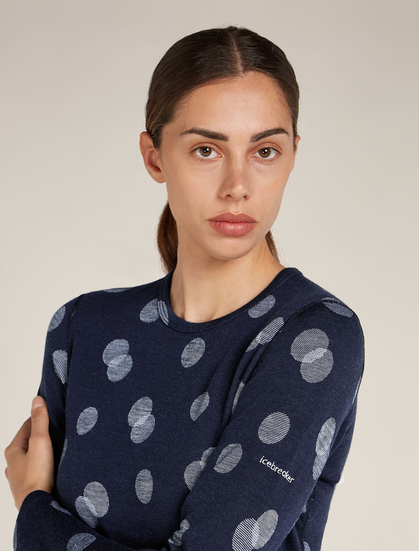 Women's Merino 260 Vertex Long Sleeve Crew Thermal Top Falling Flakes - Image 6