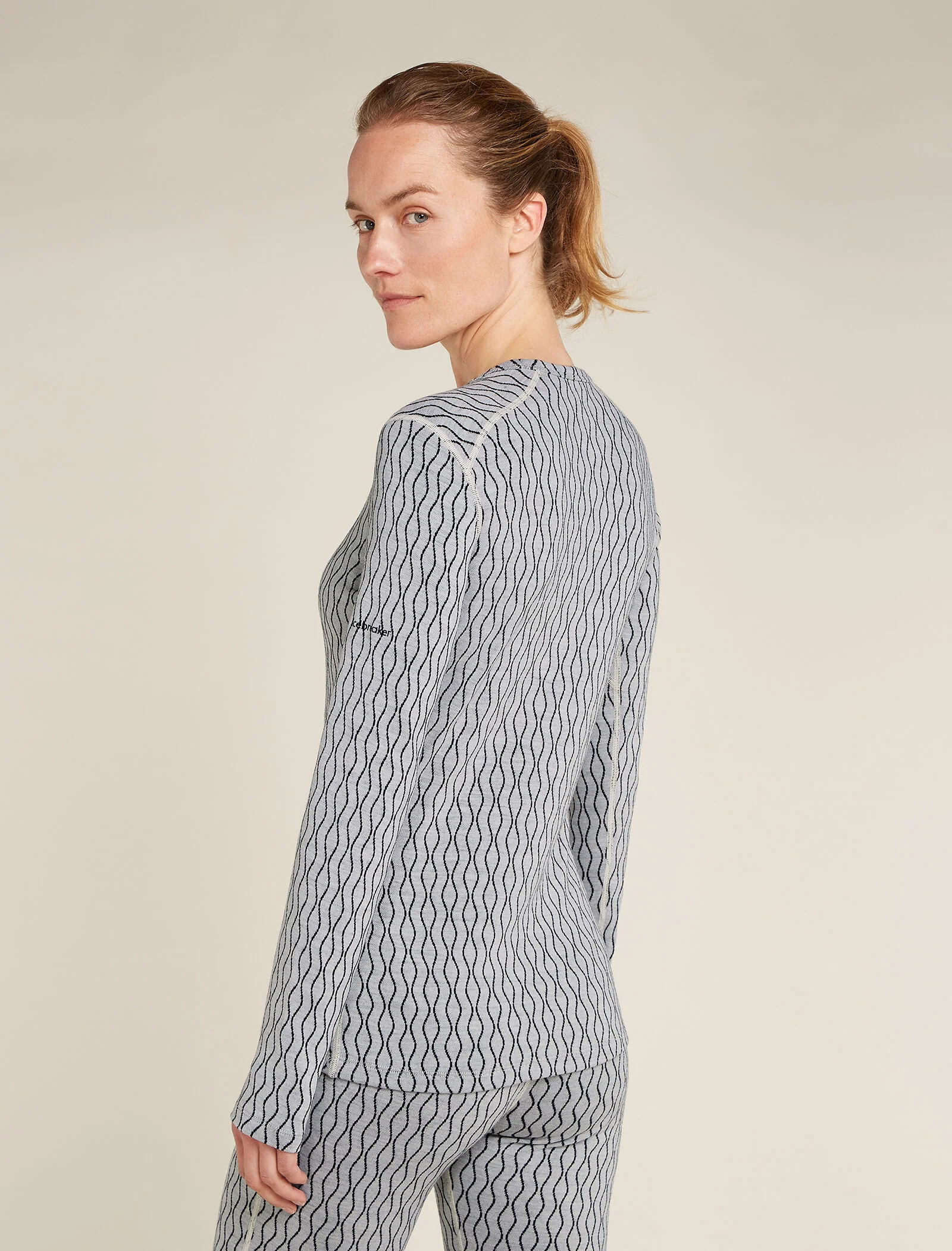 Women's Merino 260 Vertex Long Sleeve Crew Thermal Top On-Piste - Image 2