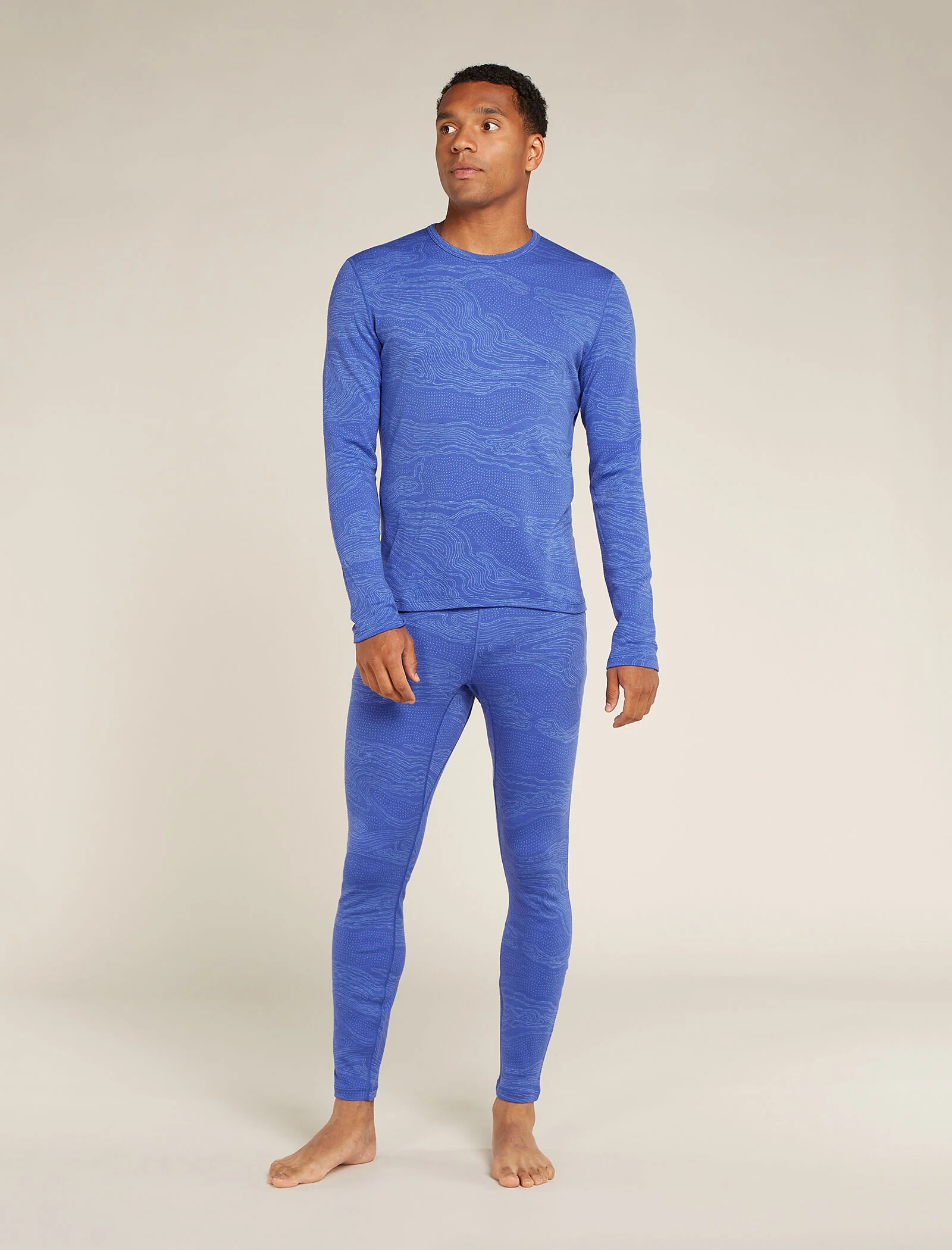 Men's Merino 260 Vertex Long Sleeve Crew Thermal Top Snow Guide - Image 3