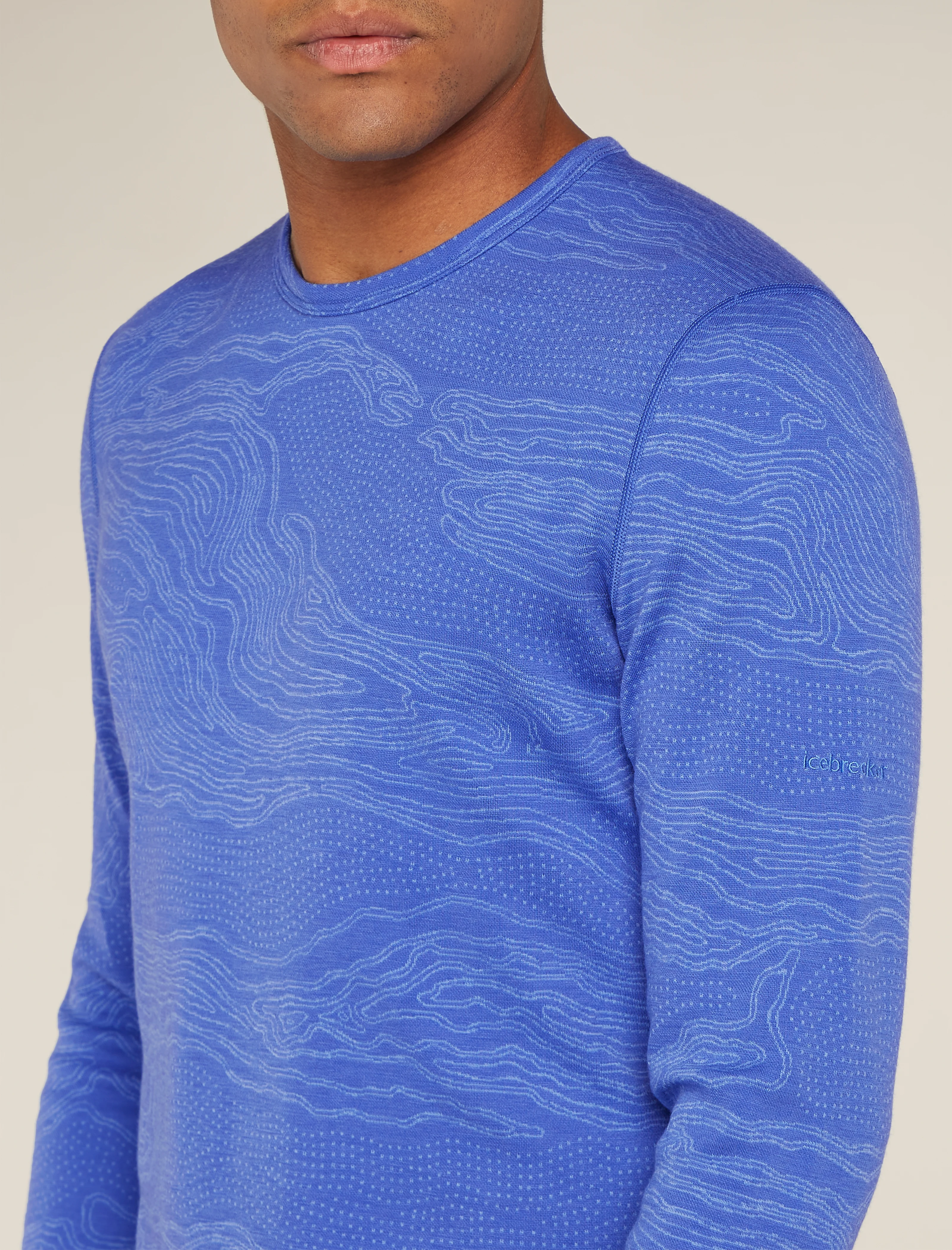 Men's Merino 260 Vertex Long Sleeve Crew Thermal Top Snow Guide - Image 5