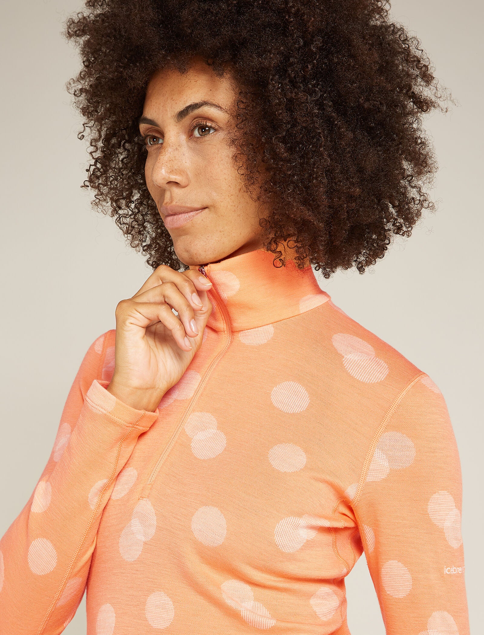 Women's Merino 260 Vertex Long Sleeve Half Zip Thermal Top Falling Flakes - Image 6