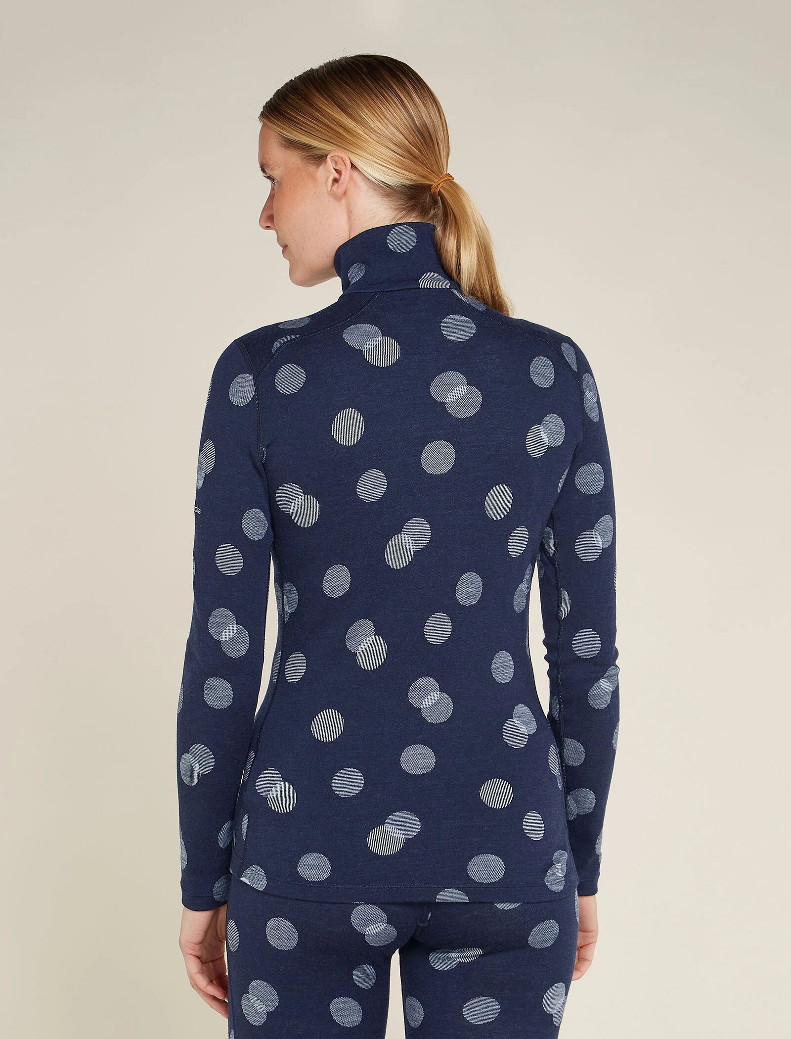 Women's Merino 260 Vertex Long Sleeve Half Zip Thermal Top Falling Flakes - Image 2