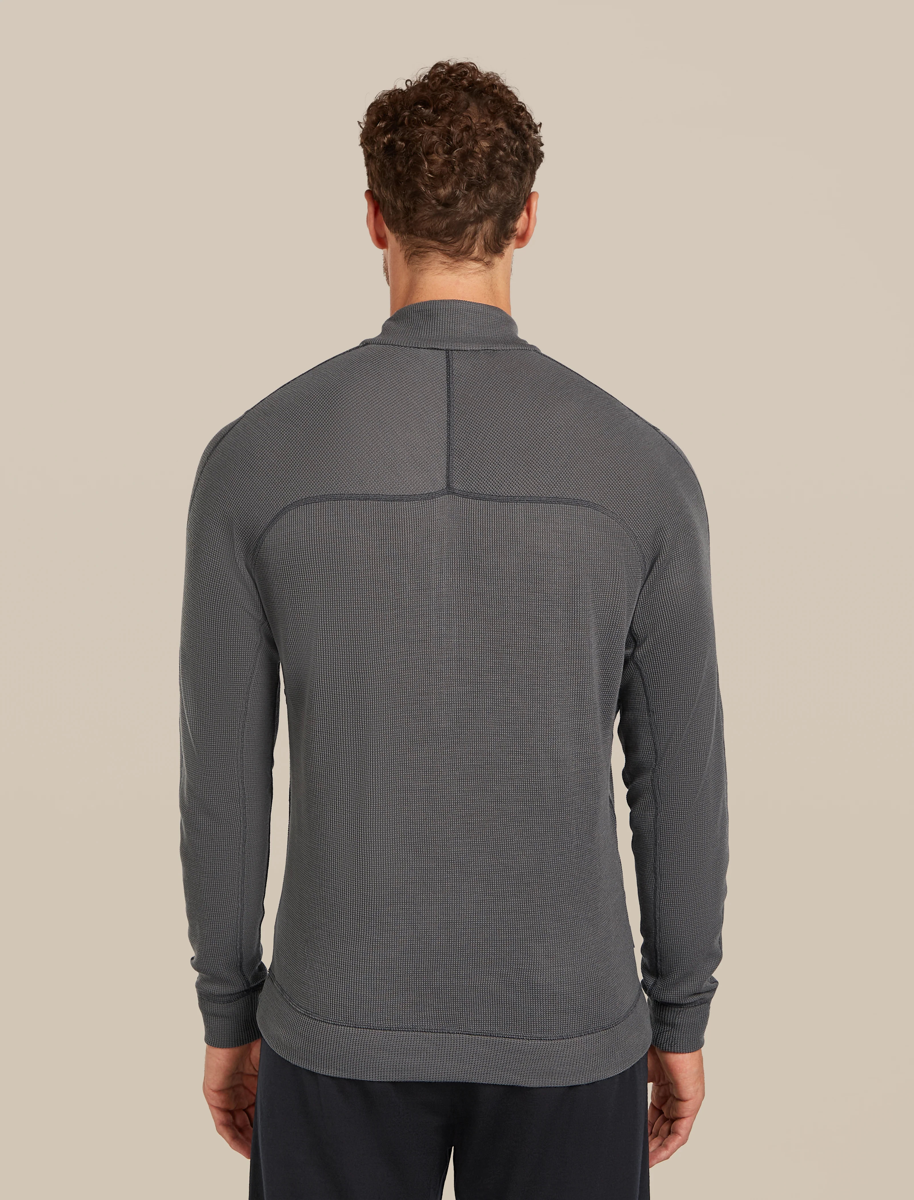 260 Waffle Knit Wander Half Zip Top - Image 2